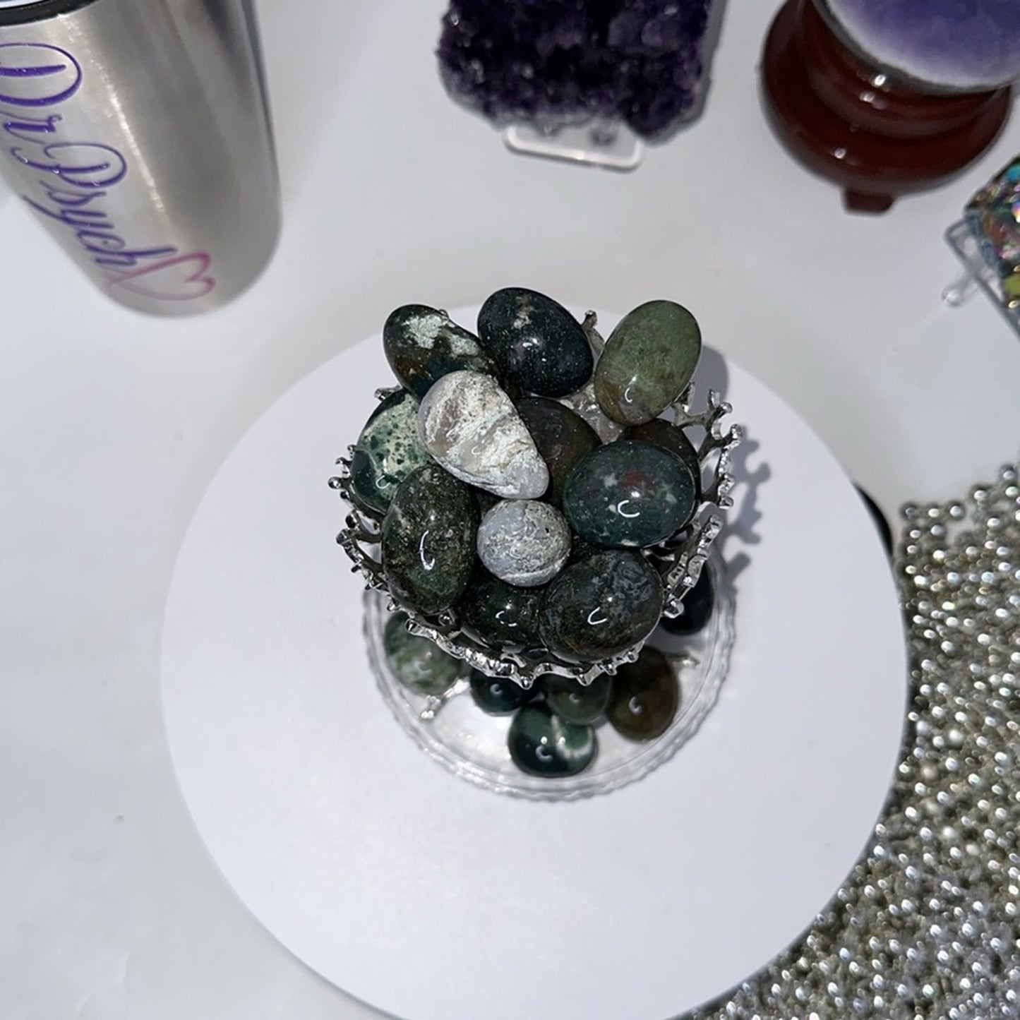 Moss Agate Tumbles 1/2 kg - MOSSAGATETUMB