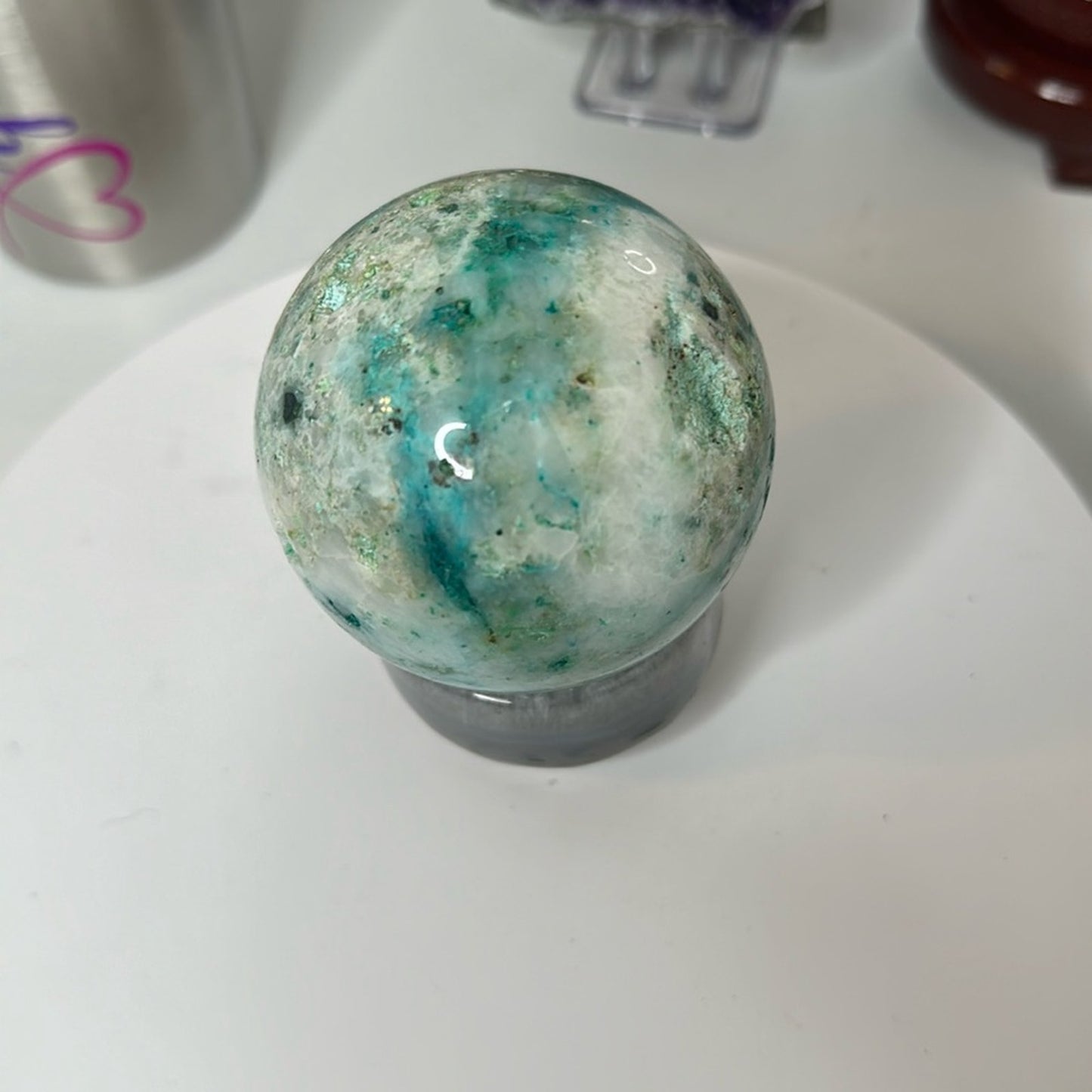 Phoenix Stone Druzy Sphere 70MM - PHSTNSPH -003