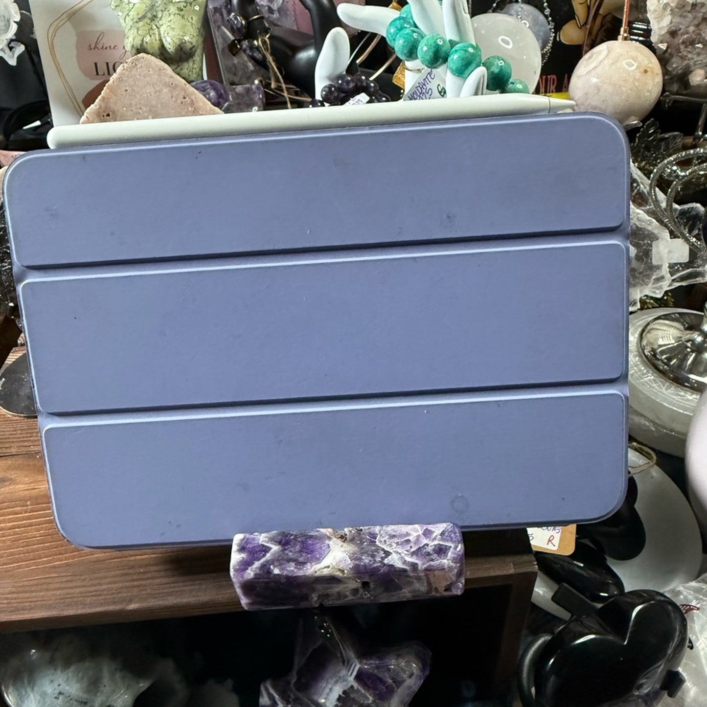 Crystal Phone Slab iPad Stand -Moss Agate - Price for 1