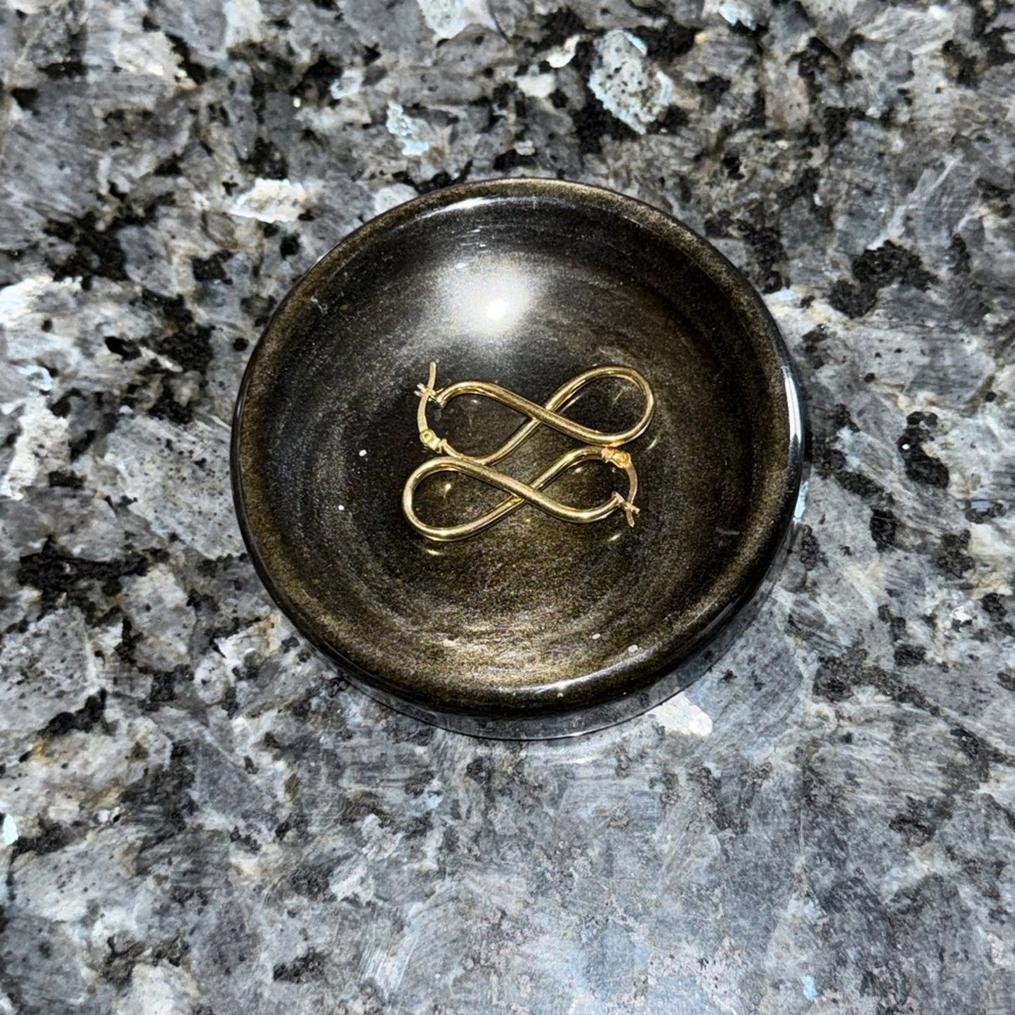 Elegant 14K Gold Plated over S925 Infinity Earrings