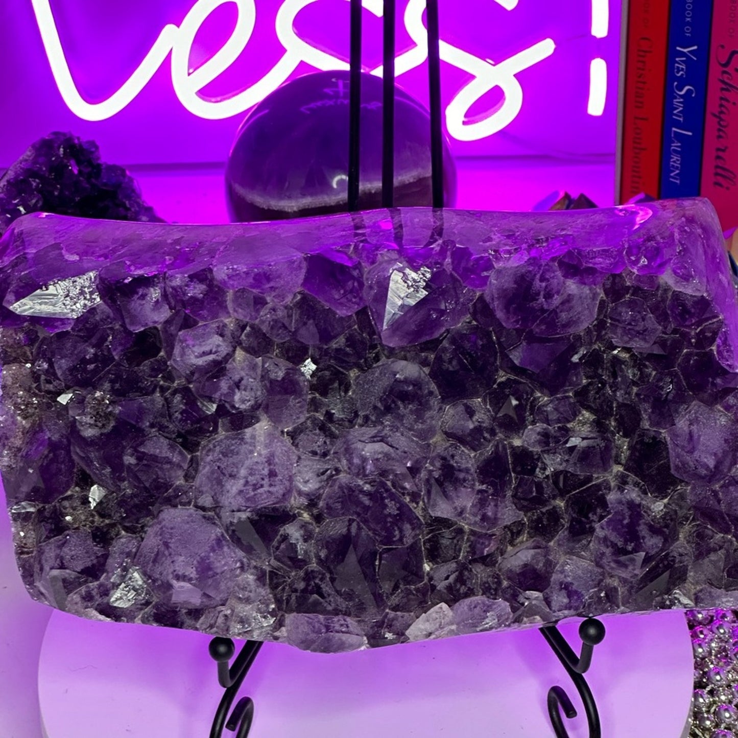 Amethyst Raw & Finished Piece Gorgeous Large Slab