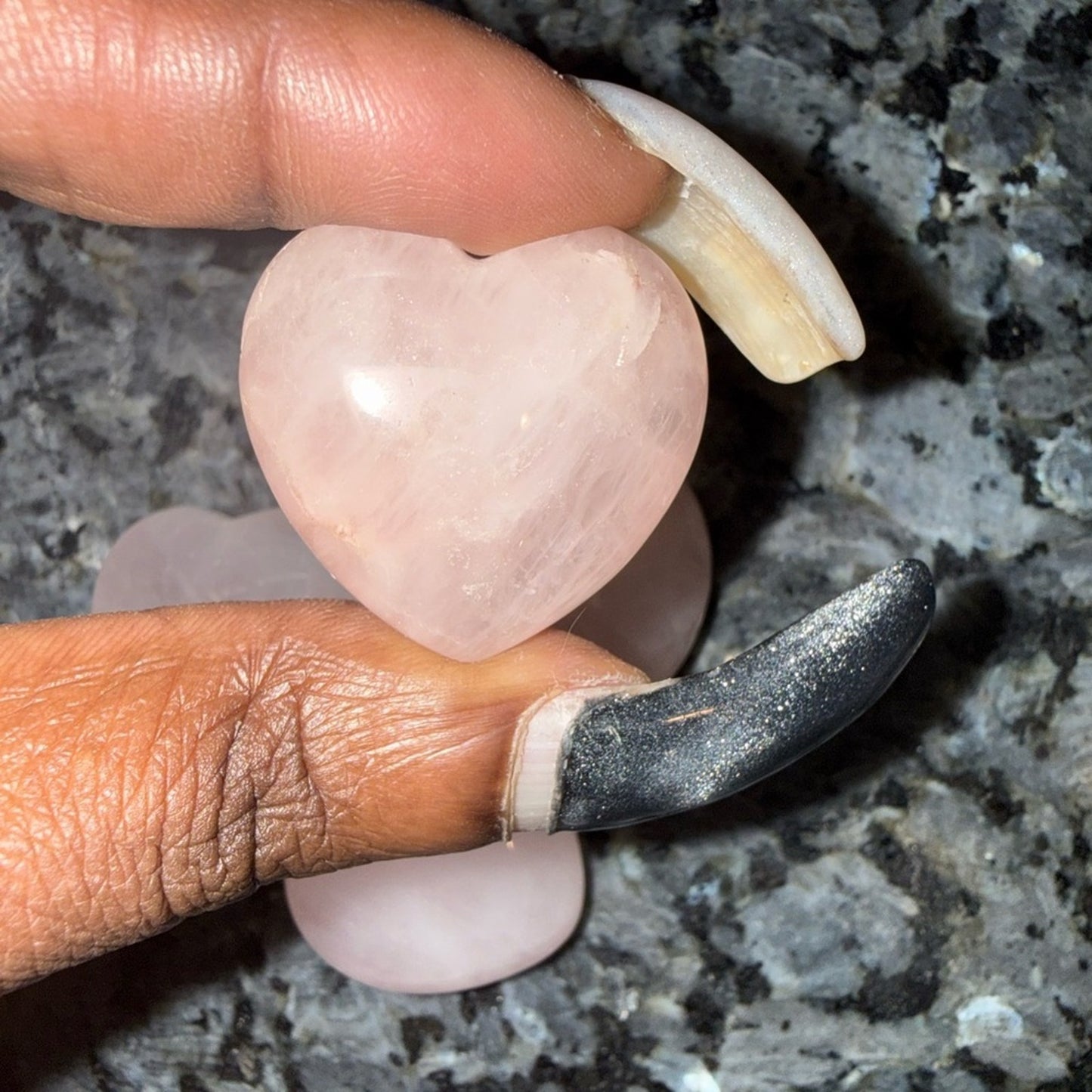 Rose Quartz Heart Bundle Set - RQHEARTSET - Price for 1 Set