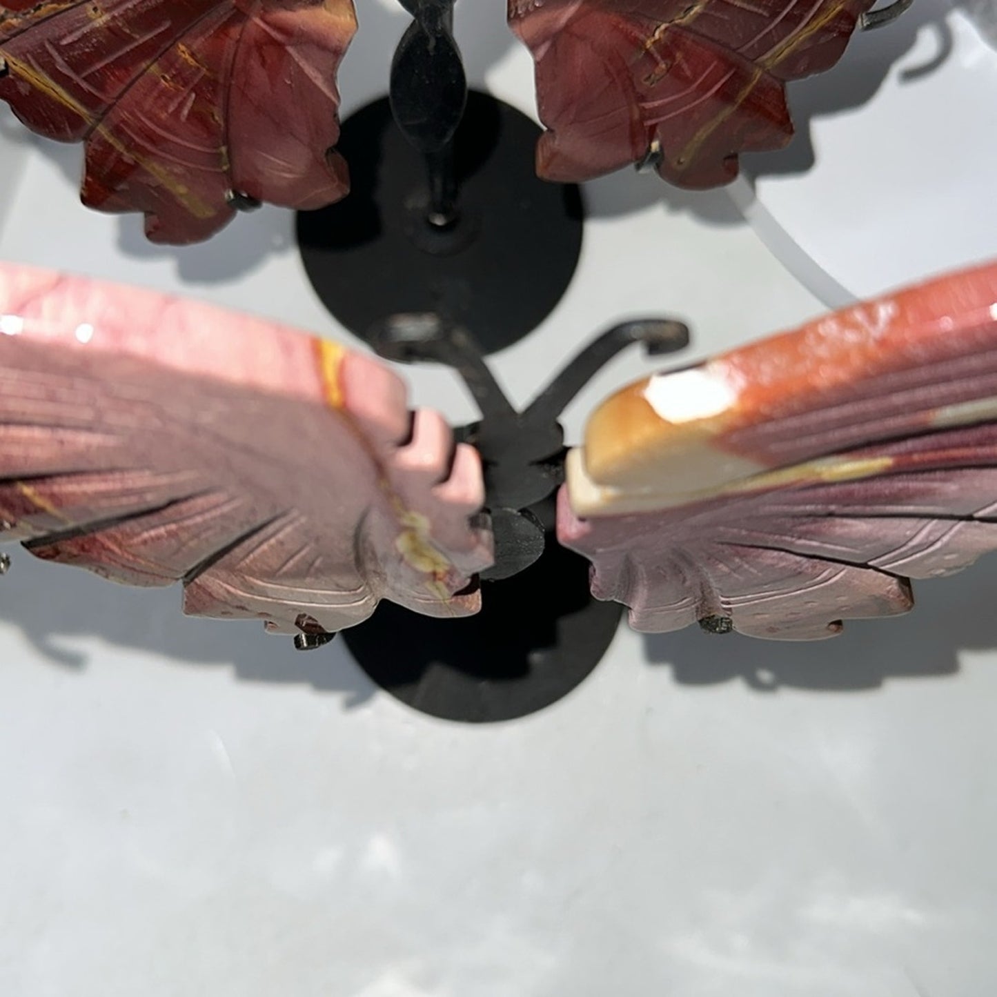 Mookaite custom Butterfly Pink Purple carving #168