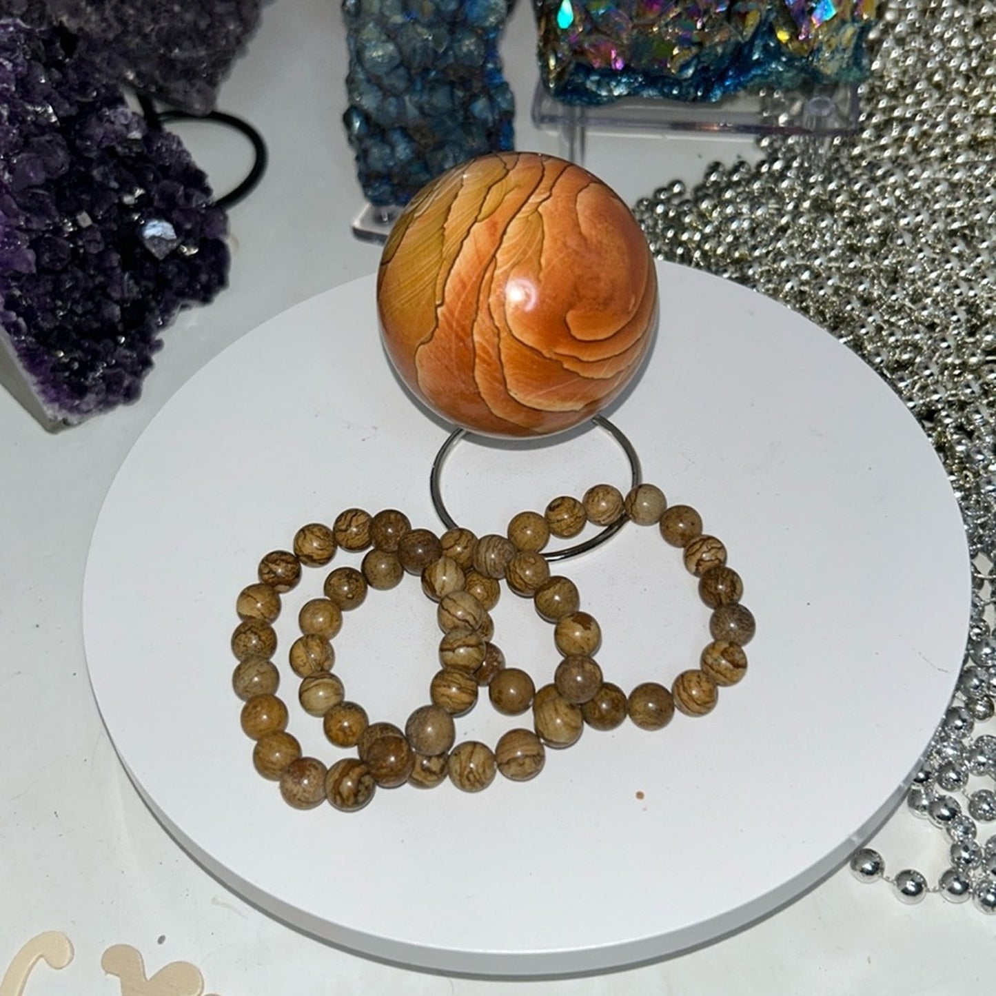 Picture Jasper Sphere - PJASPERSPH-003 61.5MM