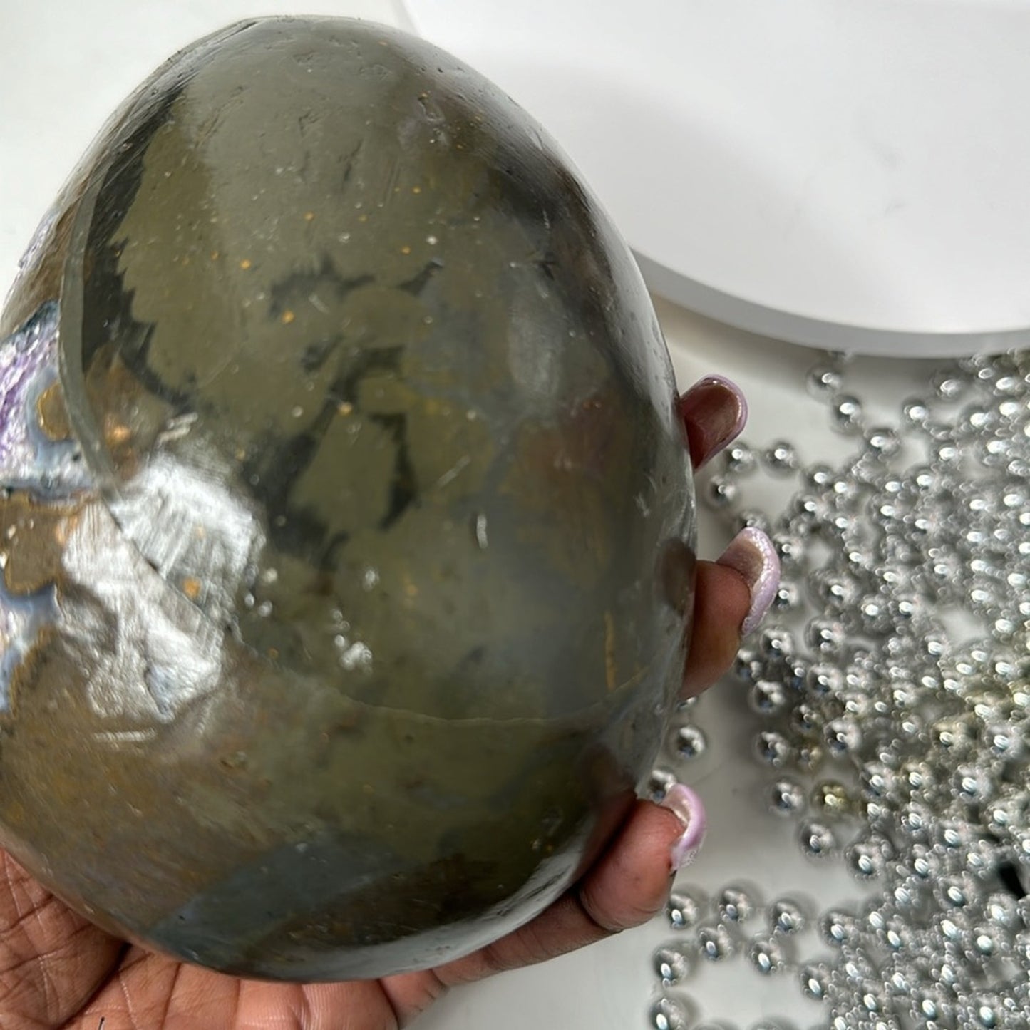 Amethyst Raw Freeform Egg Dinosaur - DRZDINOAMYEGG-001 140MM