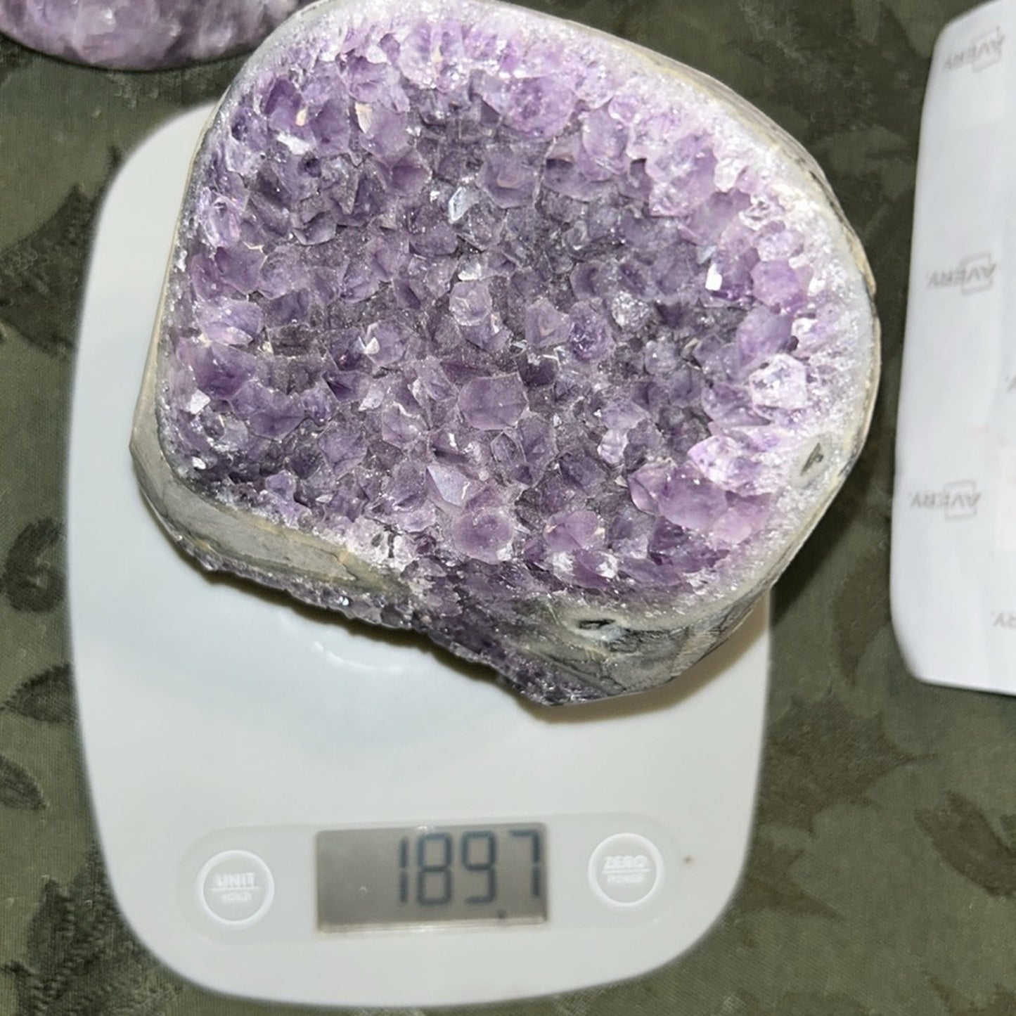 Amethyst Raw Freeform Goggles Sugar Points - AMYGOGGLE-001 138MM