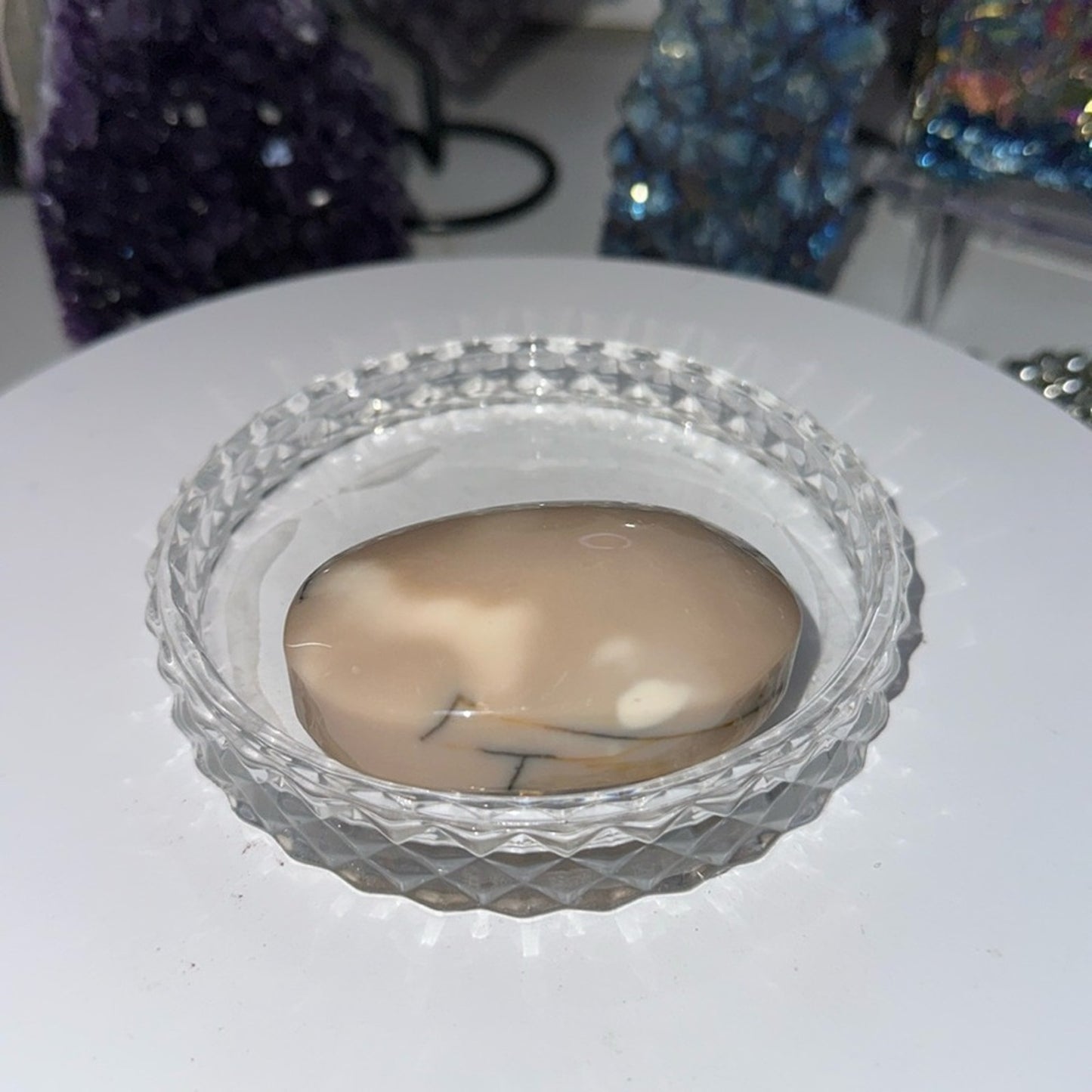 Mookaite Palm stone - MOOKAITEPLM-WHT002