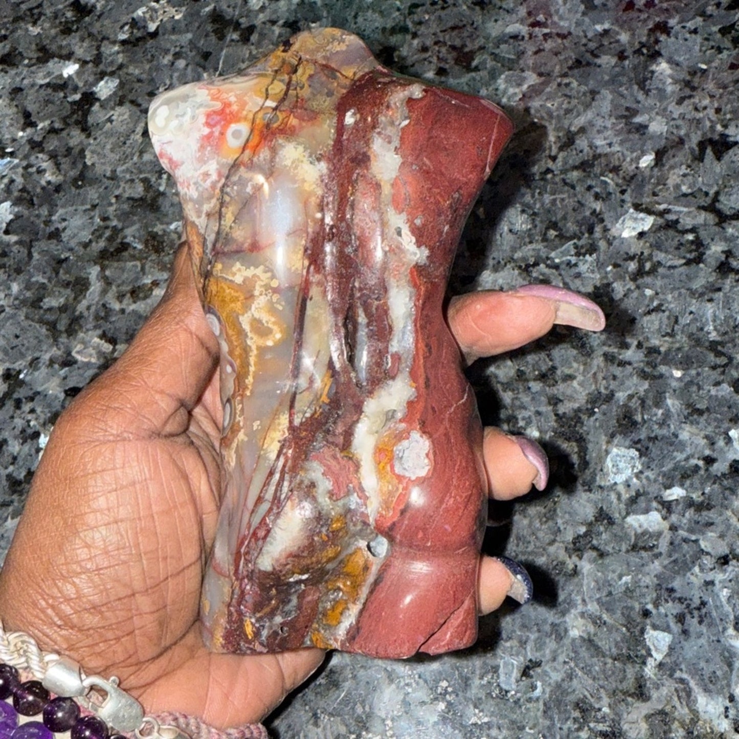 Male Body/Adonis/Homme Form - Mexican Lace Agate