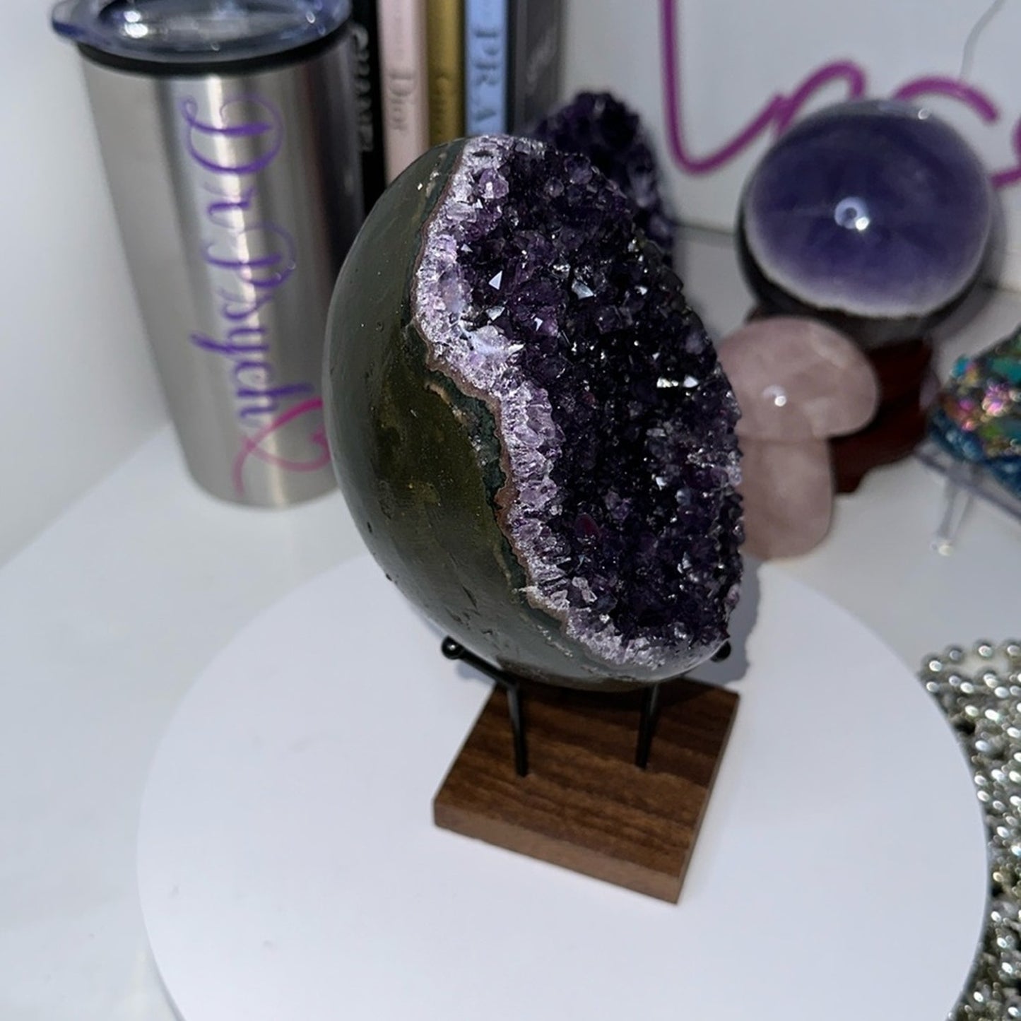 Amethyst Raw Freeform Egg Dinosaur - DRZYAMYEGG-001 126MM