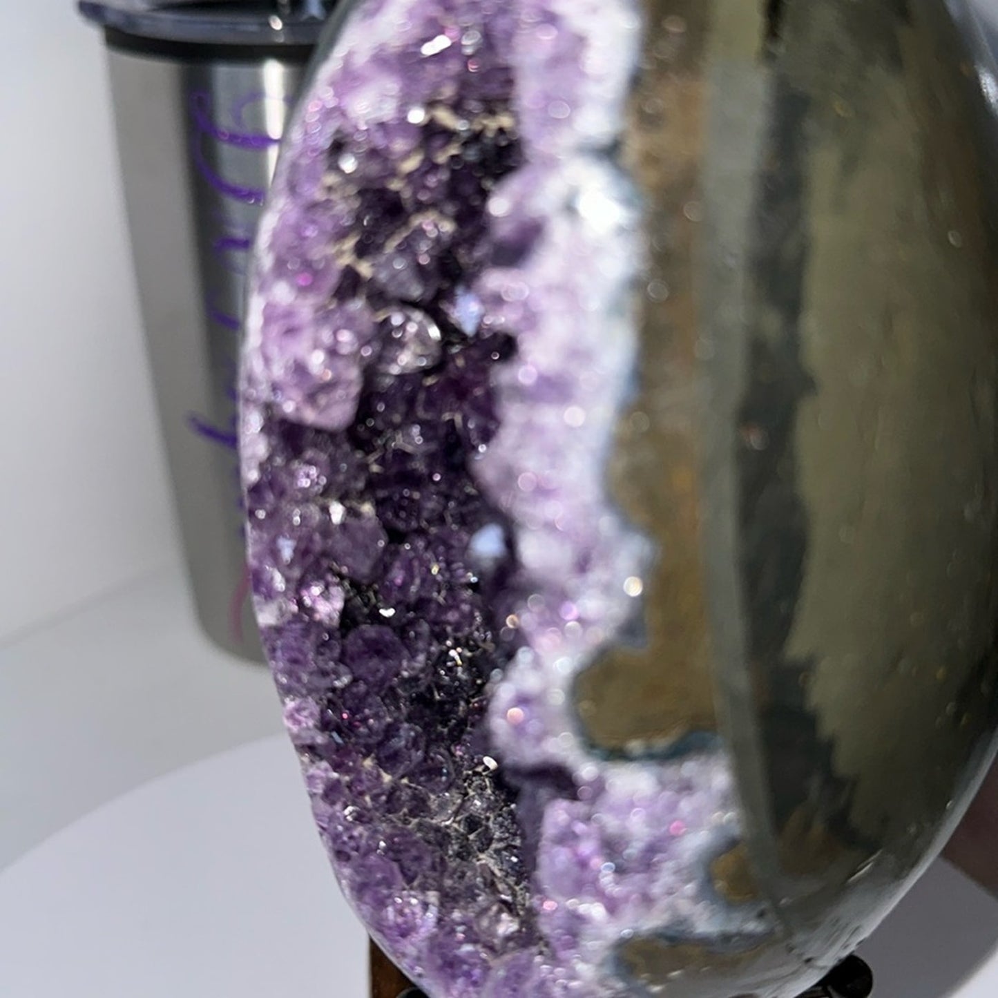 Amethyst Raw Freeform Egg Dinosaur  - DRZDINOAMYEGG-001 140MM