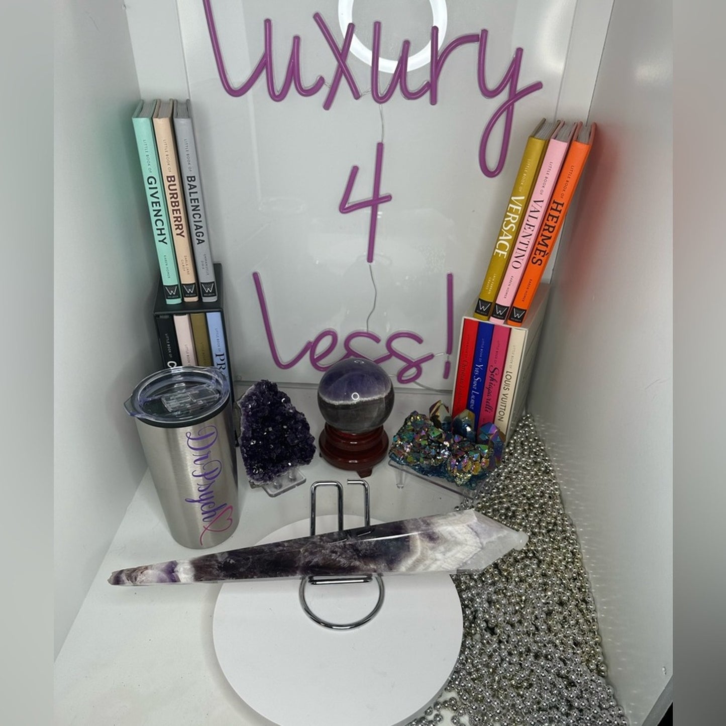 Chevron Amethyst Wand - 13.25 inches - CHAMYWND13.25-001