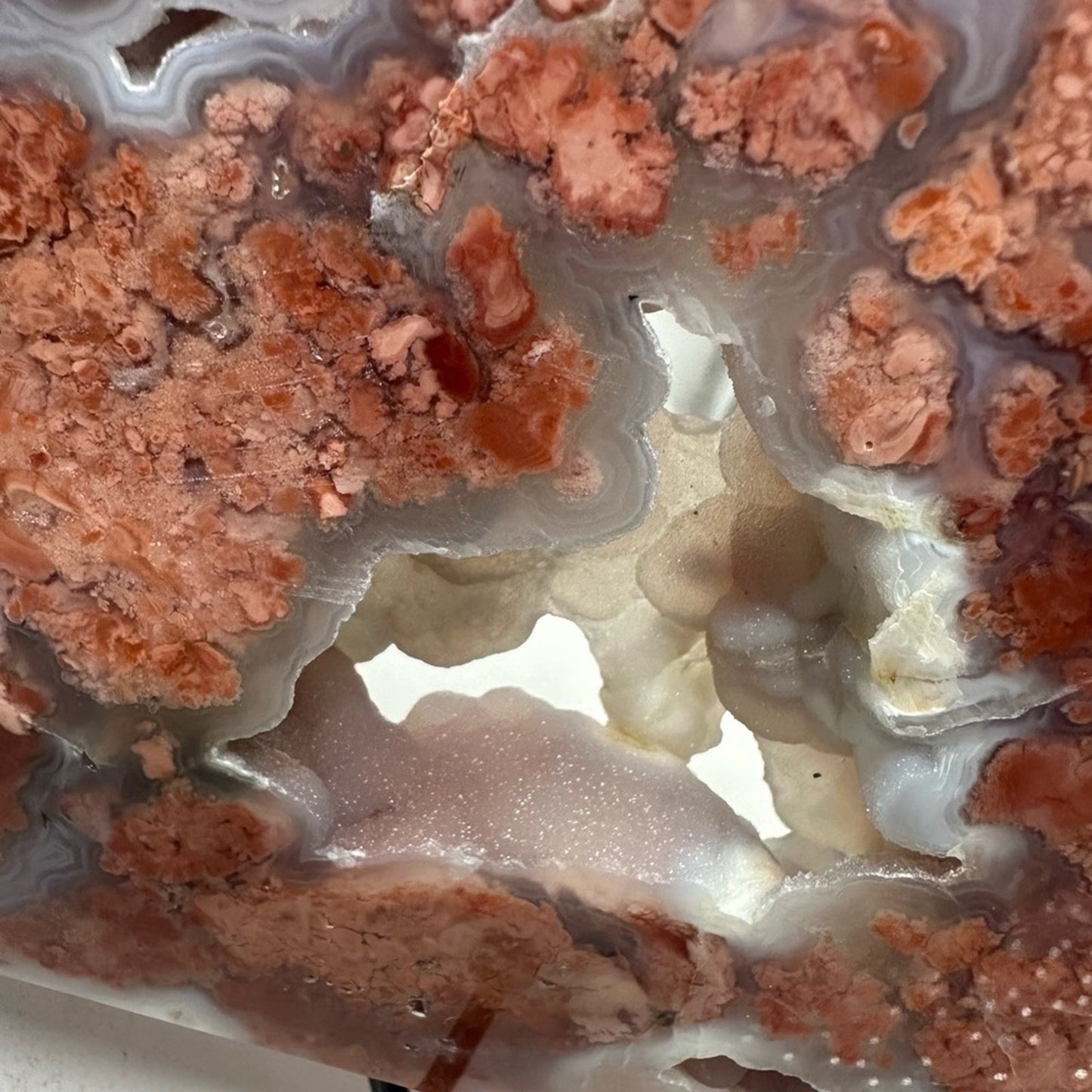 Pink Agate Cloud custom carving Large slab PINKAGATECLOUD-001