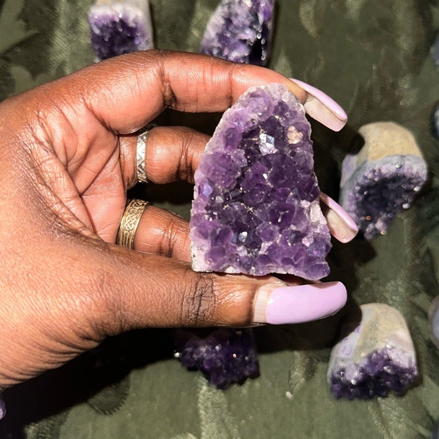 Brazilian Dark Amethyst Raw Point Select from Columns 1, 2, 3 - Price for 1