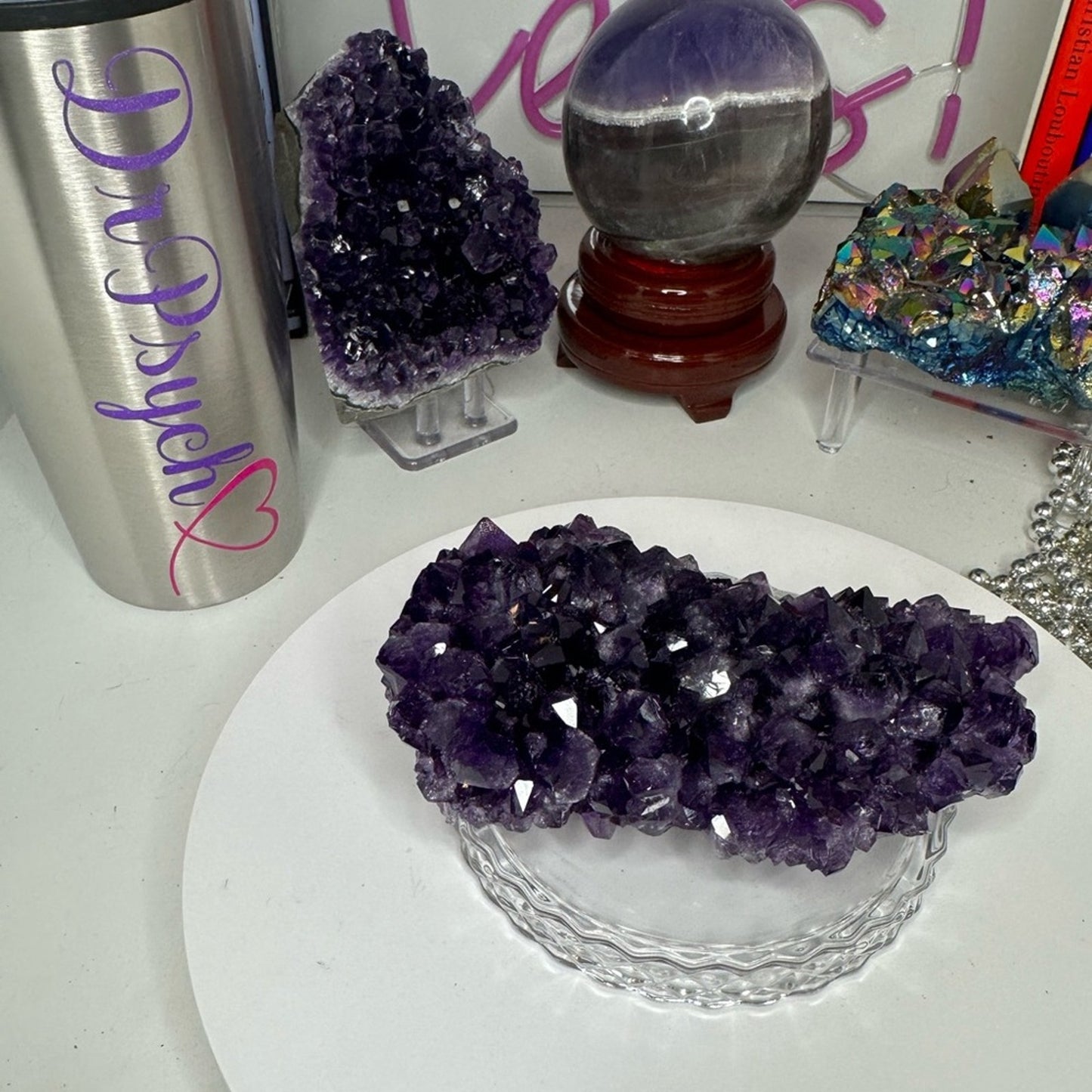 Amethyst Raw Cluster Gorgeous Small Points - AMYCLSDRK001