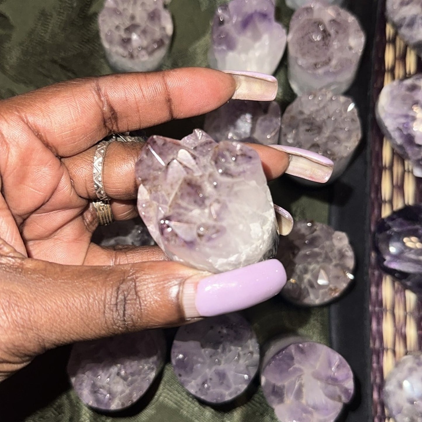 Amethyst Point Cores (Cupcake) Columns 1, 2, 3 - Price for 1