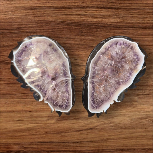 Amethyst & Agate Butterfly Wings - AMYAGTWINGS-001