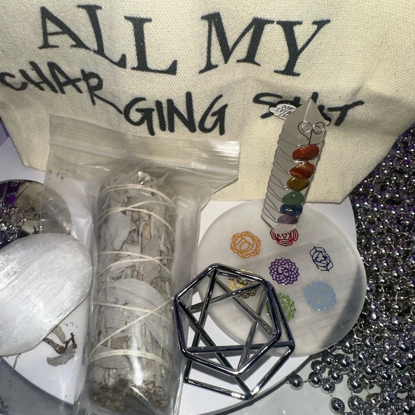 DrPsych_Faves12! Charge & Cleanse Crystal Starter Kit! 🌹🌹🤍🤍