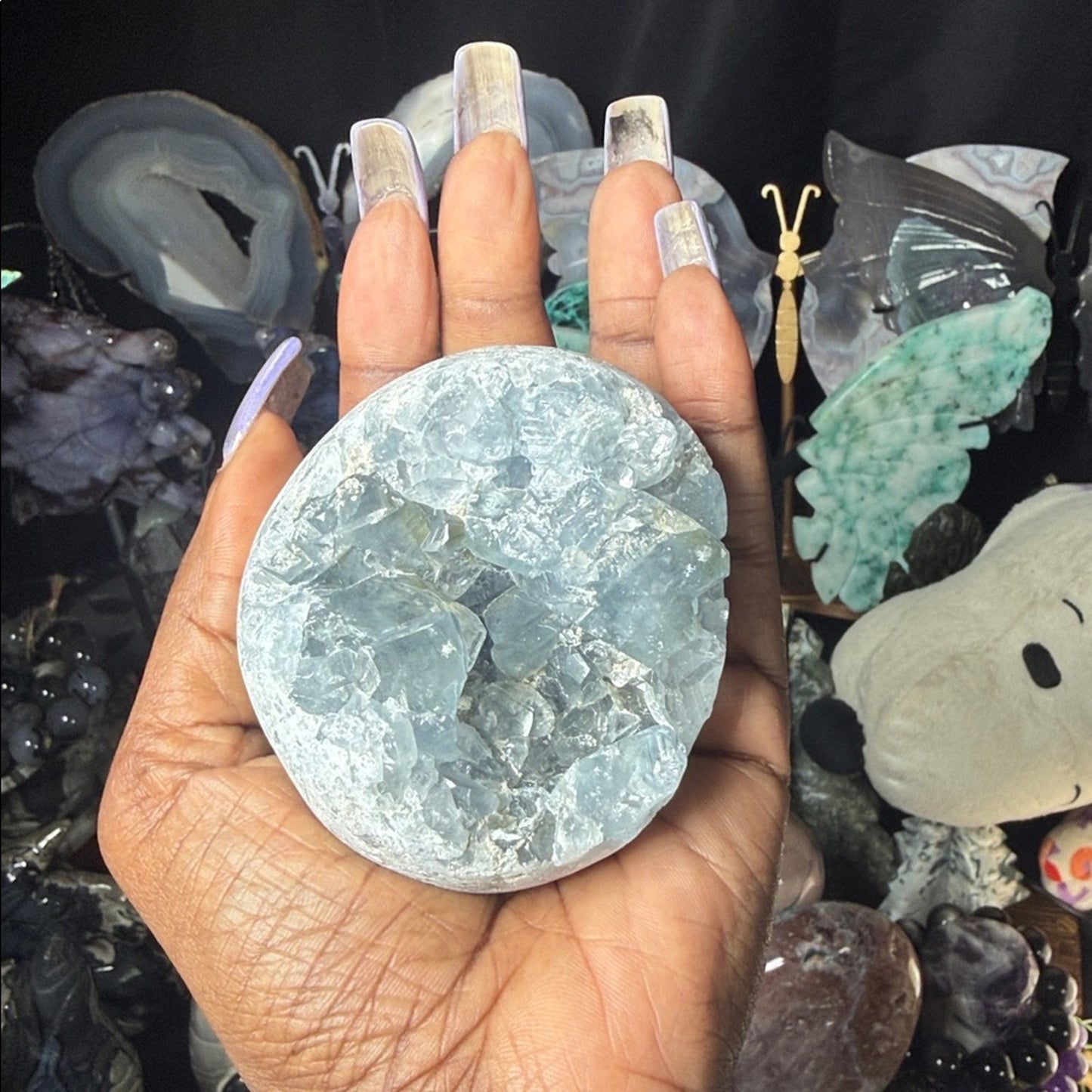 Raw Blue Celestite Crystal Stone