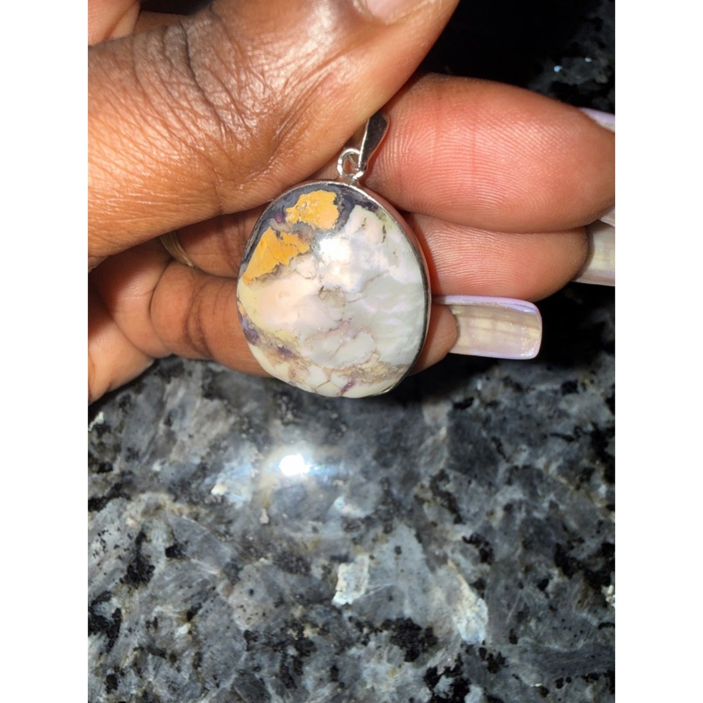 Tiffany Stone Utah Stainless Bale Pendant PRICE FOR ONE