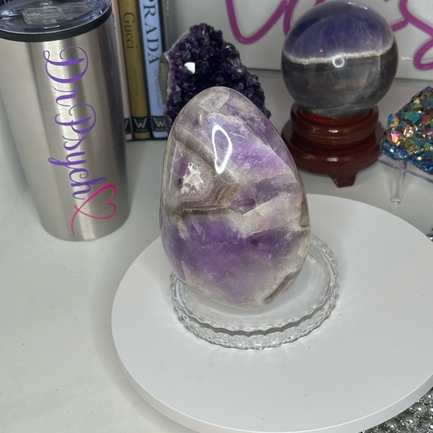 Chevron Amethyst Large Mountain - CHAMYMTNLRG-001