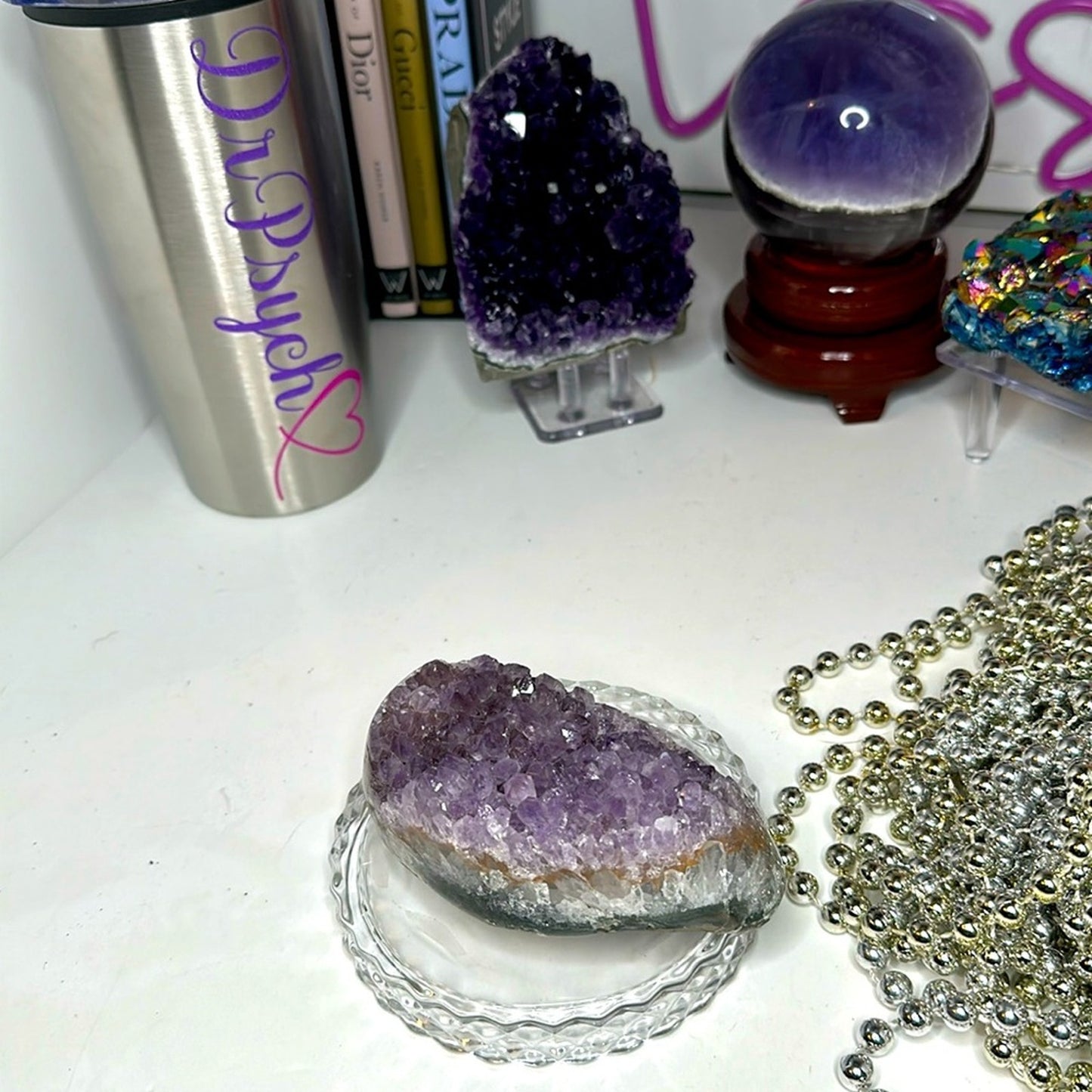 Amethyst Raw Freeform Potato Sugar Points  - DRUZYAMYPOTATO-001 104MM