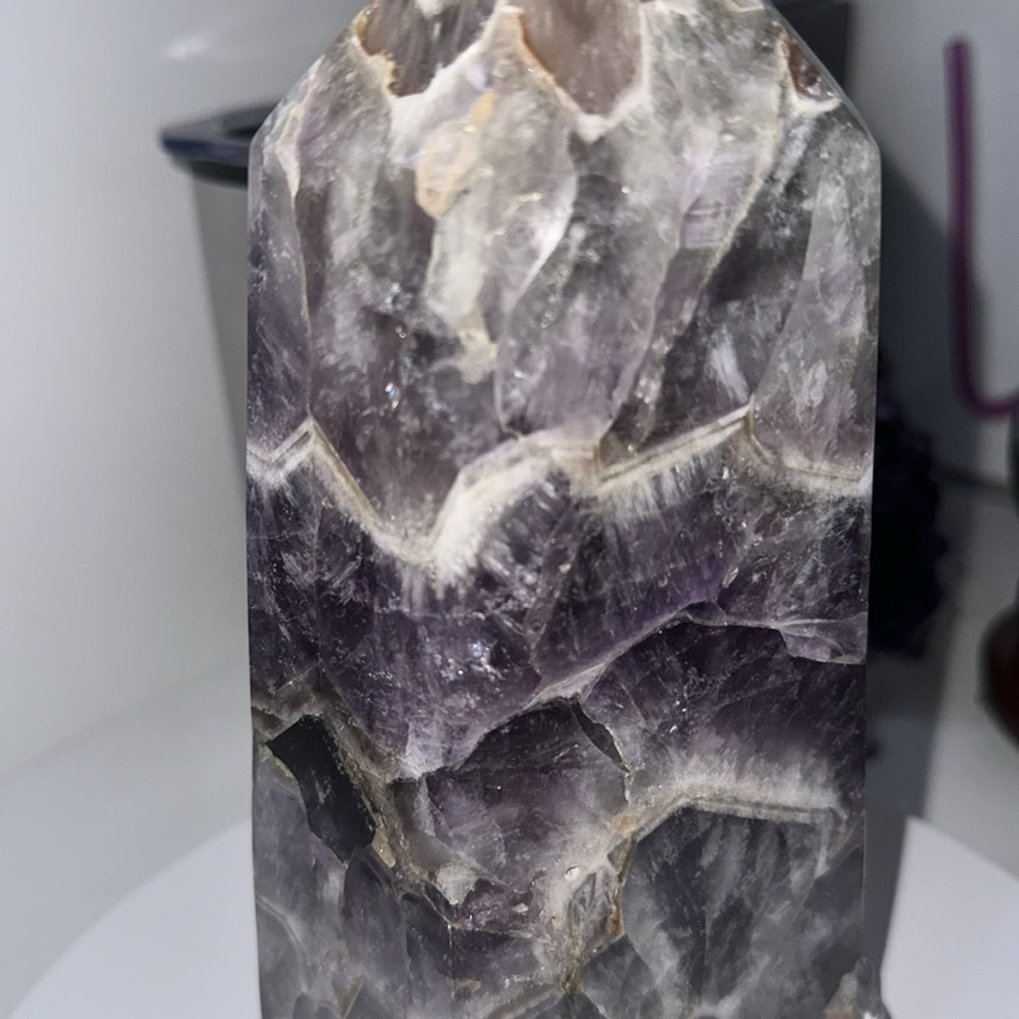Chevron Amethyst Large Tower - CHAMYTWR-003 3lbs 135MM