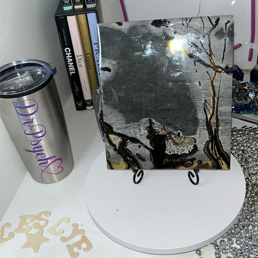 Grey Picture Jasper Slab - GRPJSLAB-002 No Stand