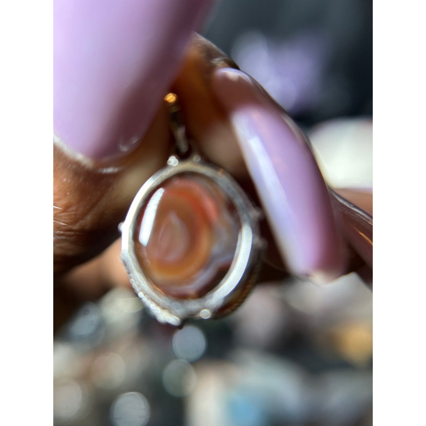 Fire Agate Silver 925 Pendant PRICE FIRM