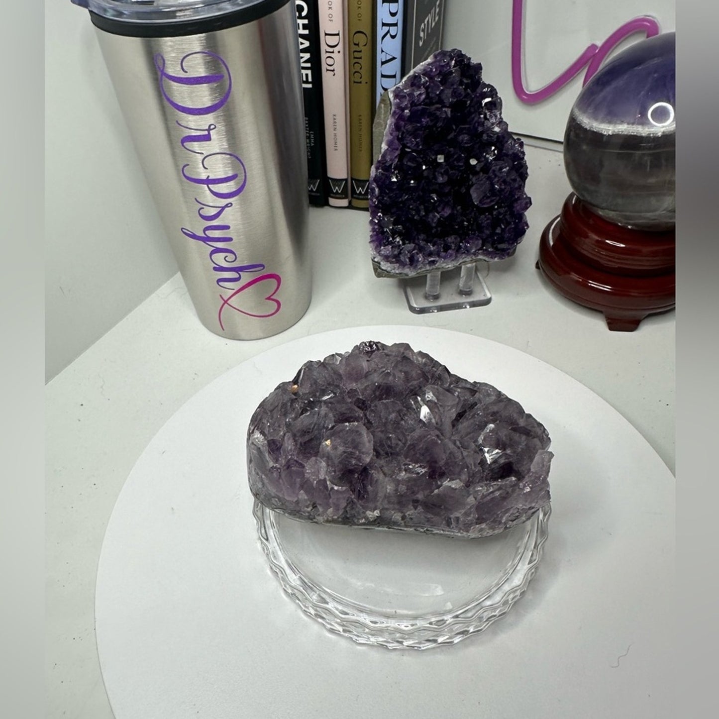 Amethyst Raw Freeform Potato Sugar Points  - DRUZYAMYDARK-001 100MM