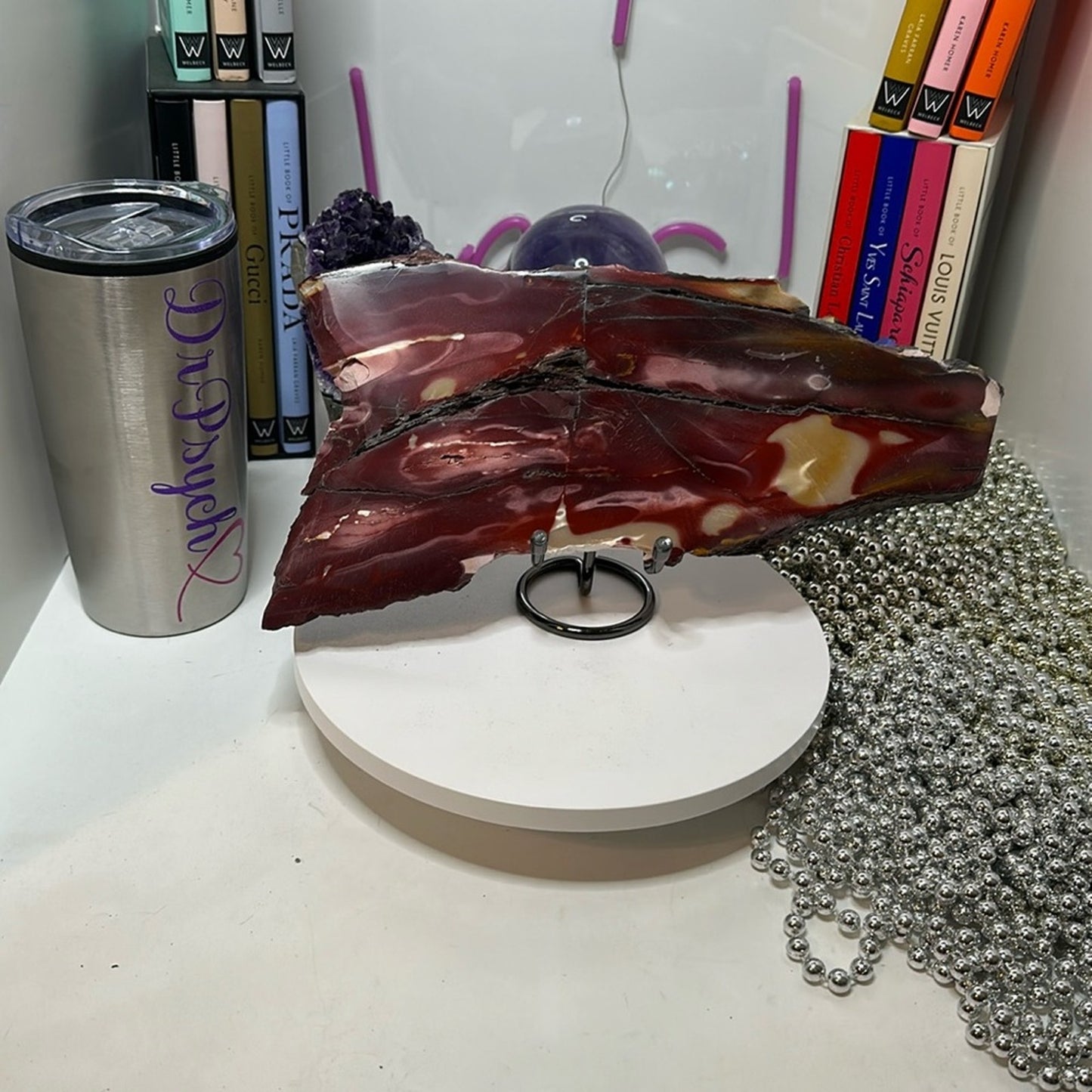 Mookaite Large slab - Purple lavender combination! MOOKAITESLB-004