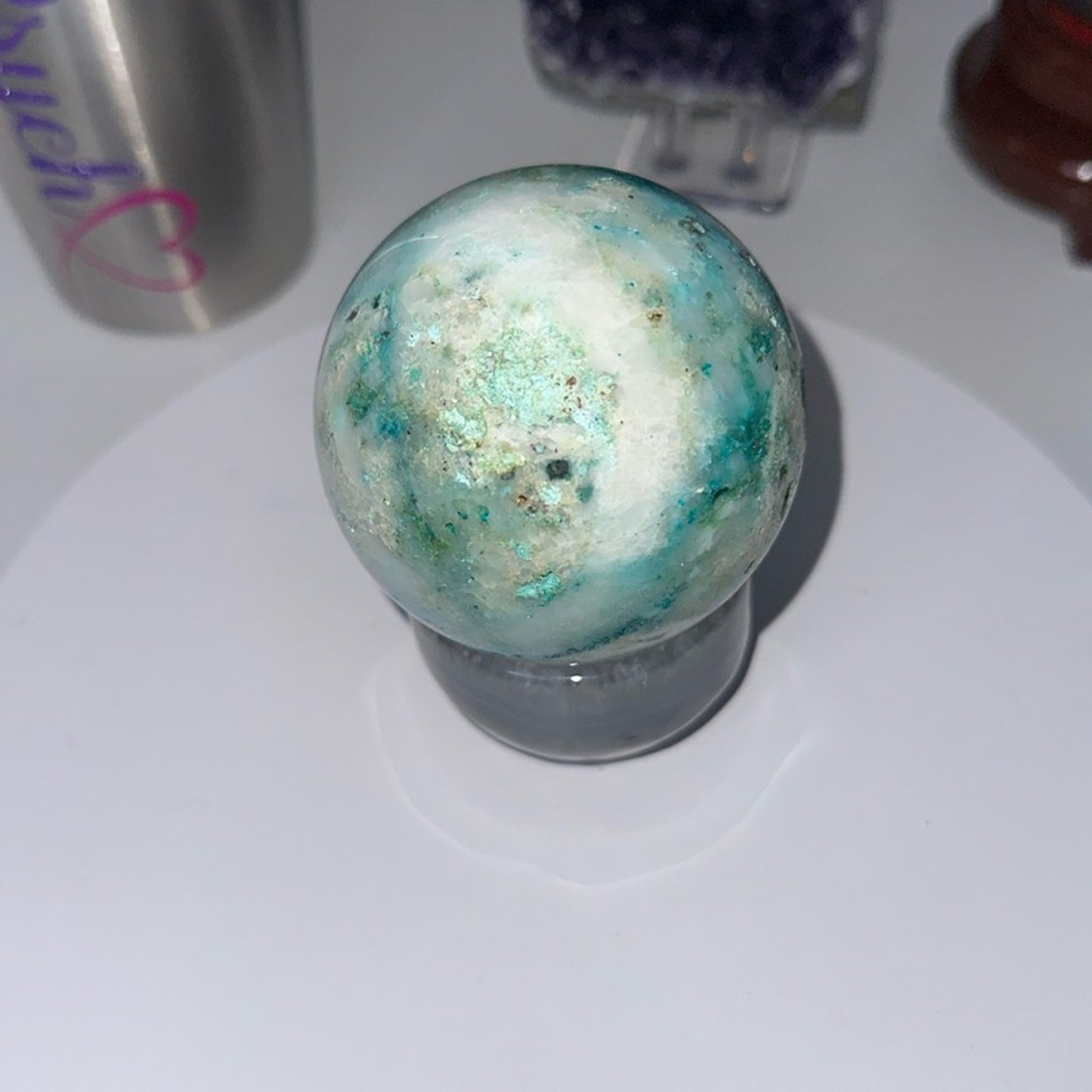 Phoenix Stone Druzy Sphere 70MM - PHSTNSPH -003