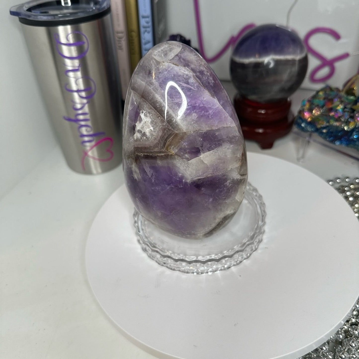 Chevron Amethyst Large Mountain - CHAMYMTNLRG-001