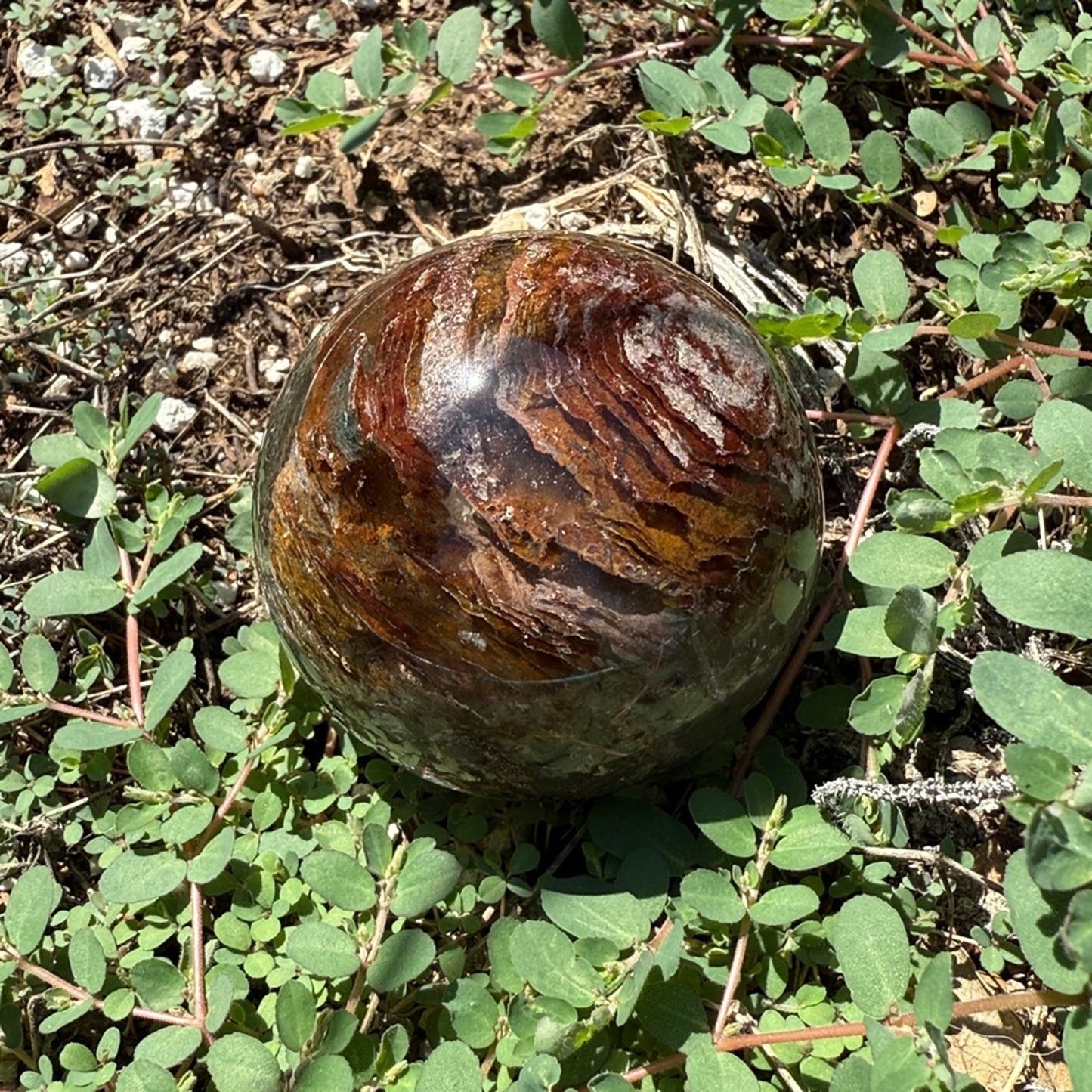 Lodolite (Garden or Phantom Quartz) Crystal Sphere 59.9MM