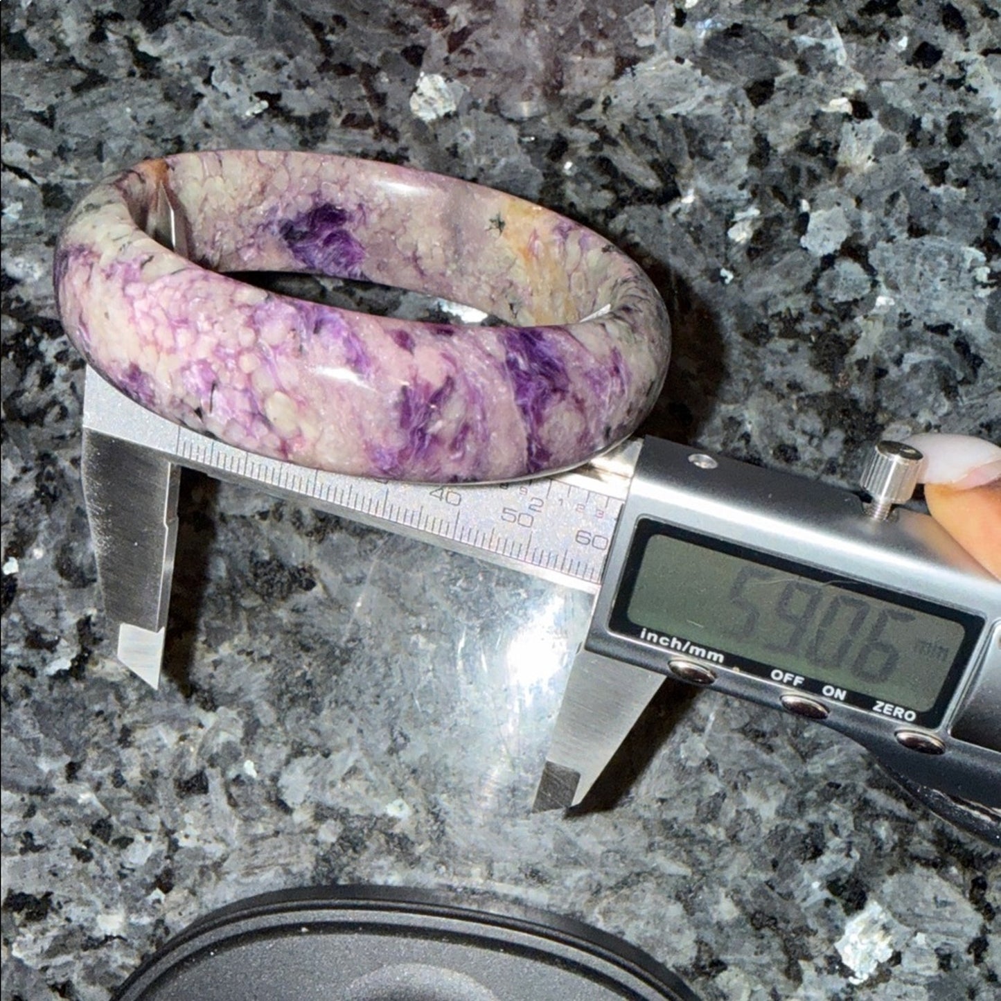 Charoite Bangle Bracelet 59MM (2.32”) Natural Stone