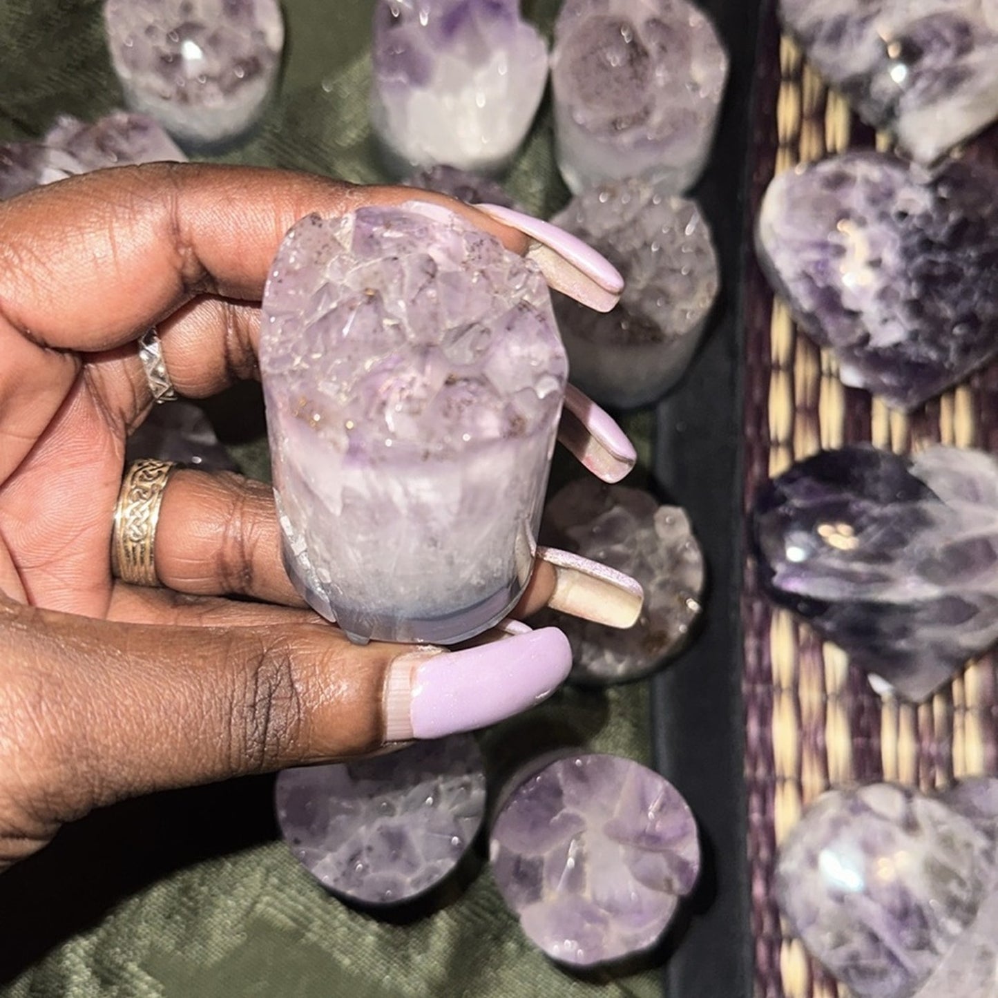 Amethyst Point Cores (Cupcake) Columns 1, 2, 3 - Price for 1