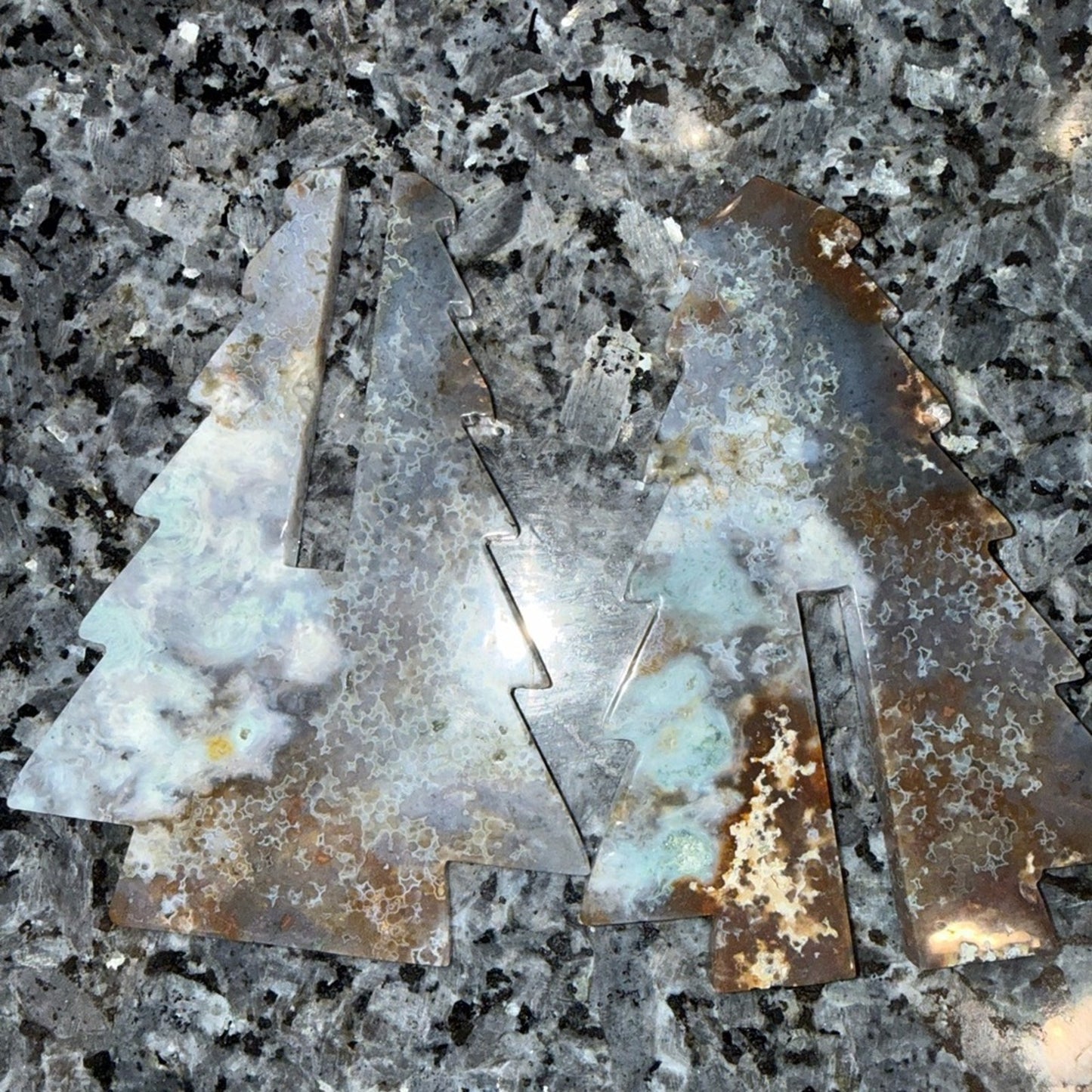 Crystal Tree Puzzle Piece - Pick 1 - Ocean Jasper or Dream Amethyst