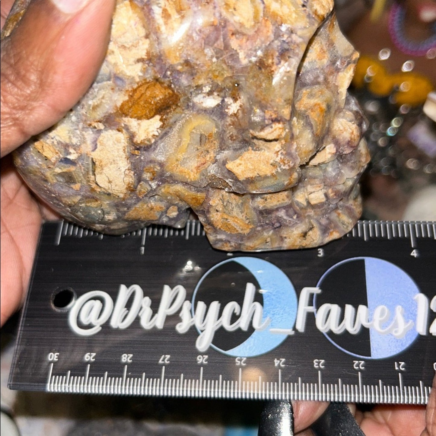 Natural Opalized Fluorite Root Stone Skull Custom