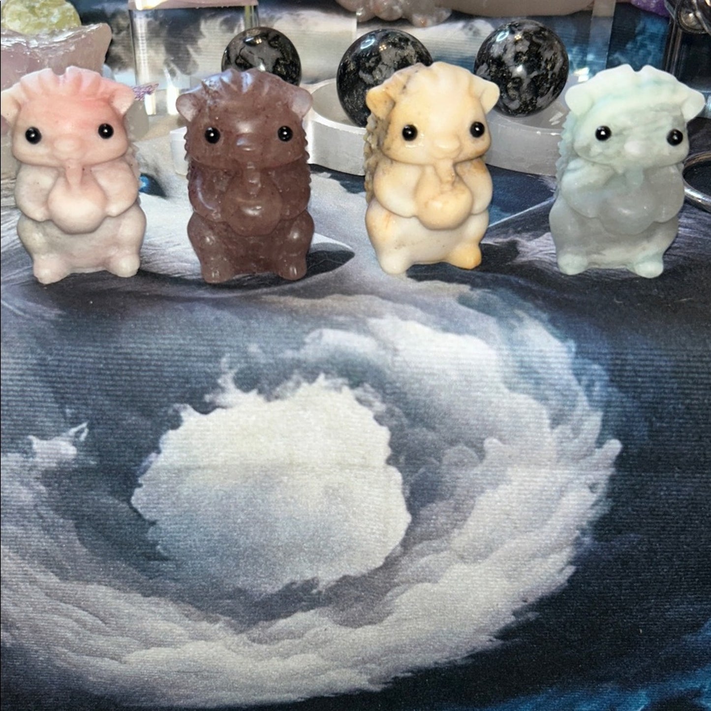 Adorable Hedgehog holding an apple carving - Price for 1