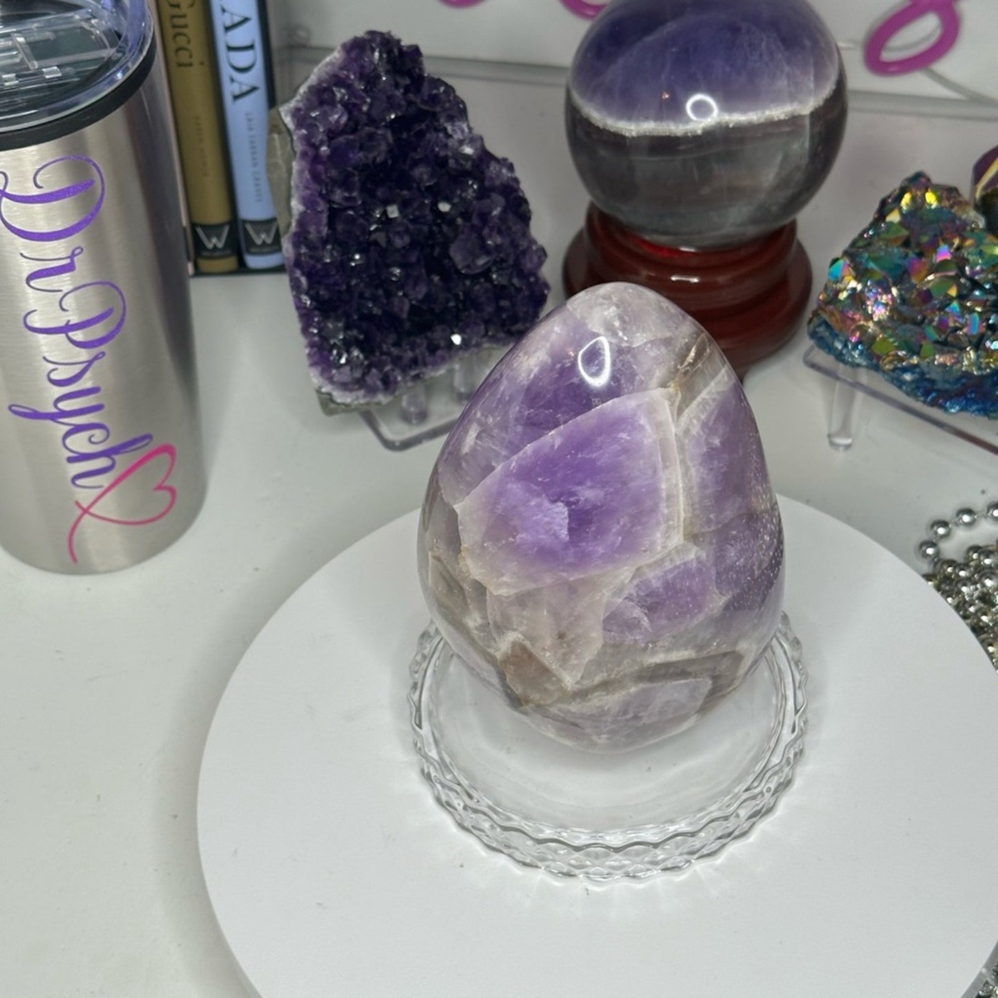 Chevron Amethyst Large Mountain - CHAMYMTNLRG-001