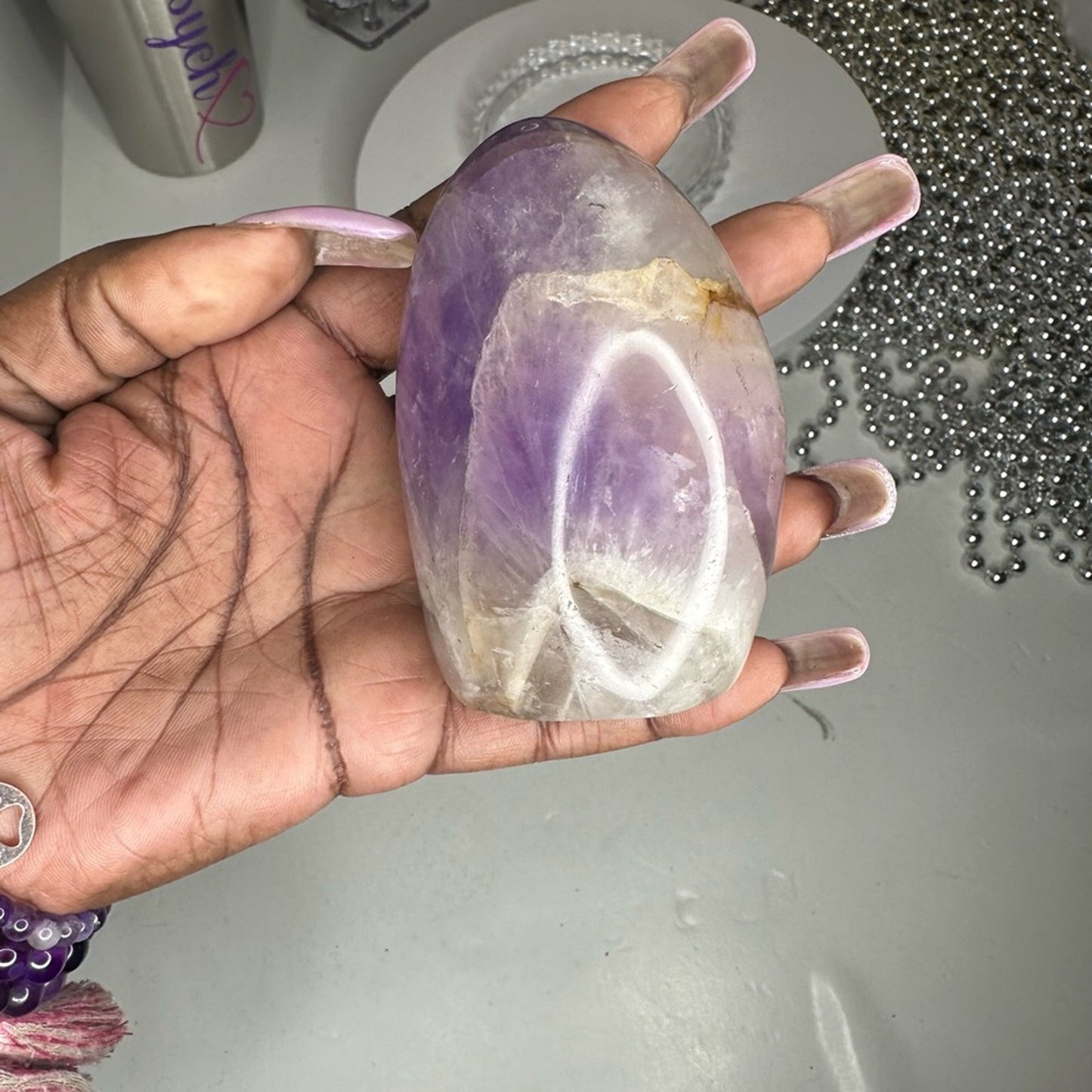 Chevron Amethyst Mountain Small - CHAMYMTNSML-001