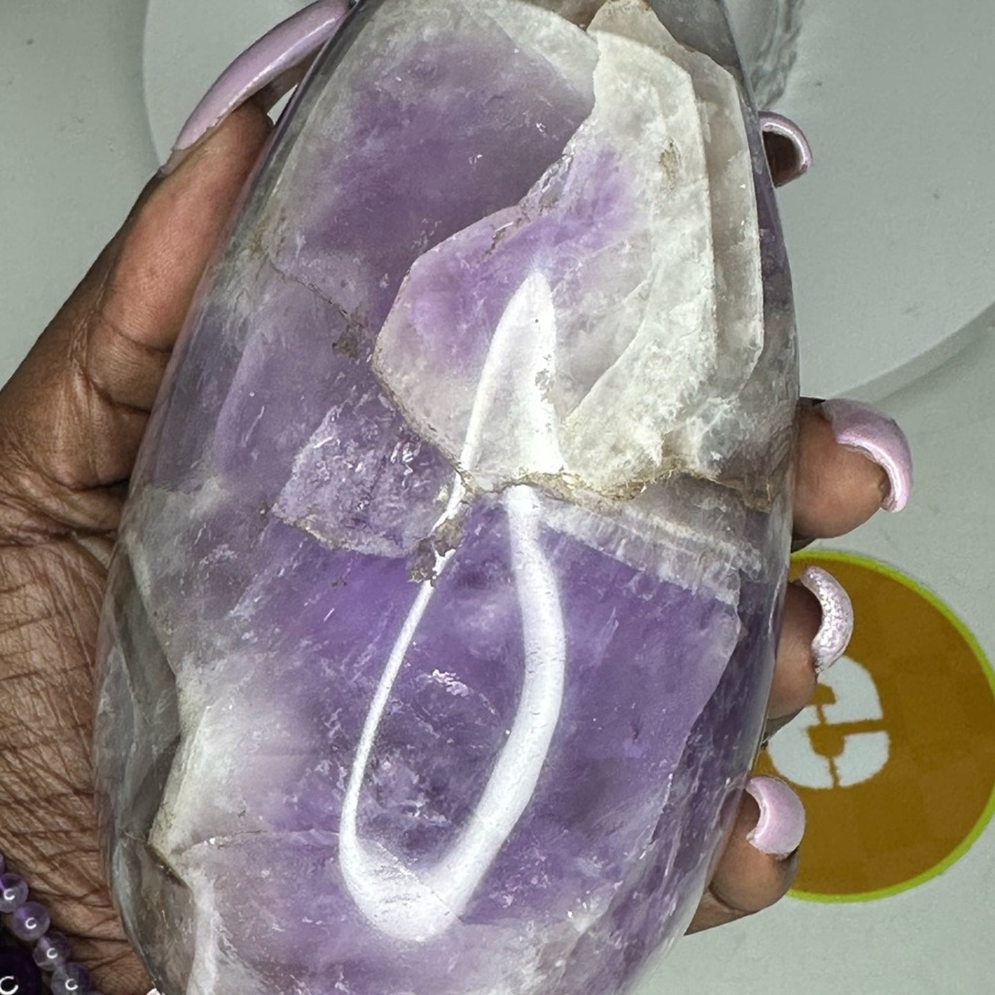 Chevron Amethyst Large Mountain - CHAMYMTNLRG-001