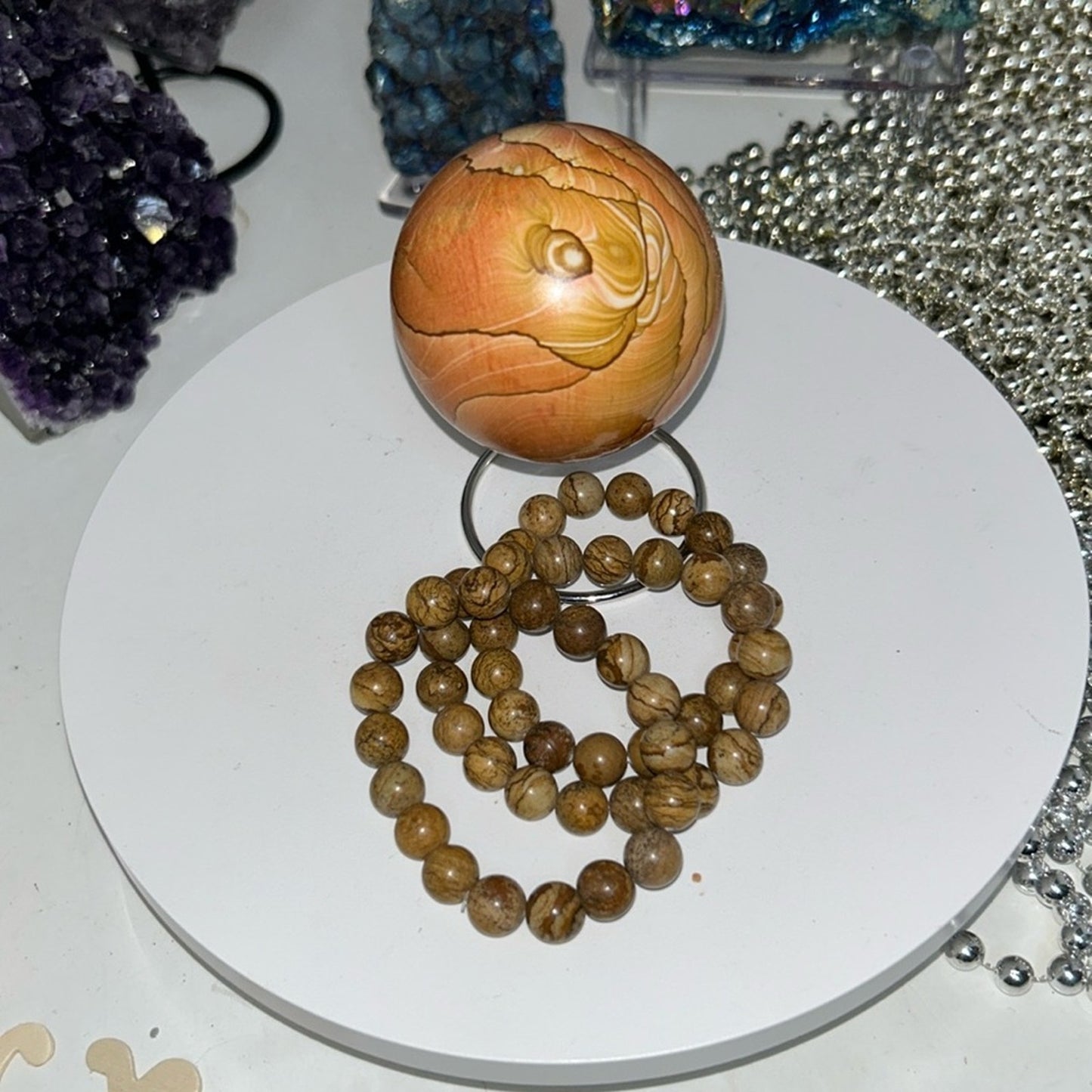 Picture Jasper Sphere - PJASPERSPH-003 61.5MM