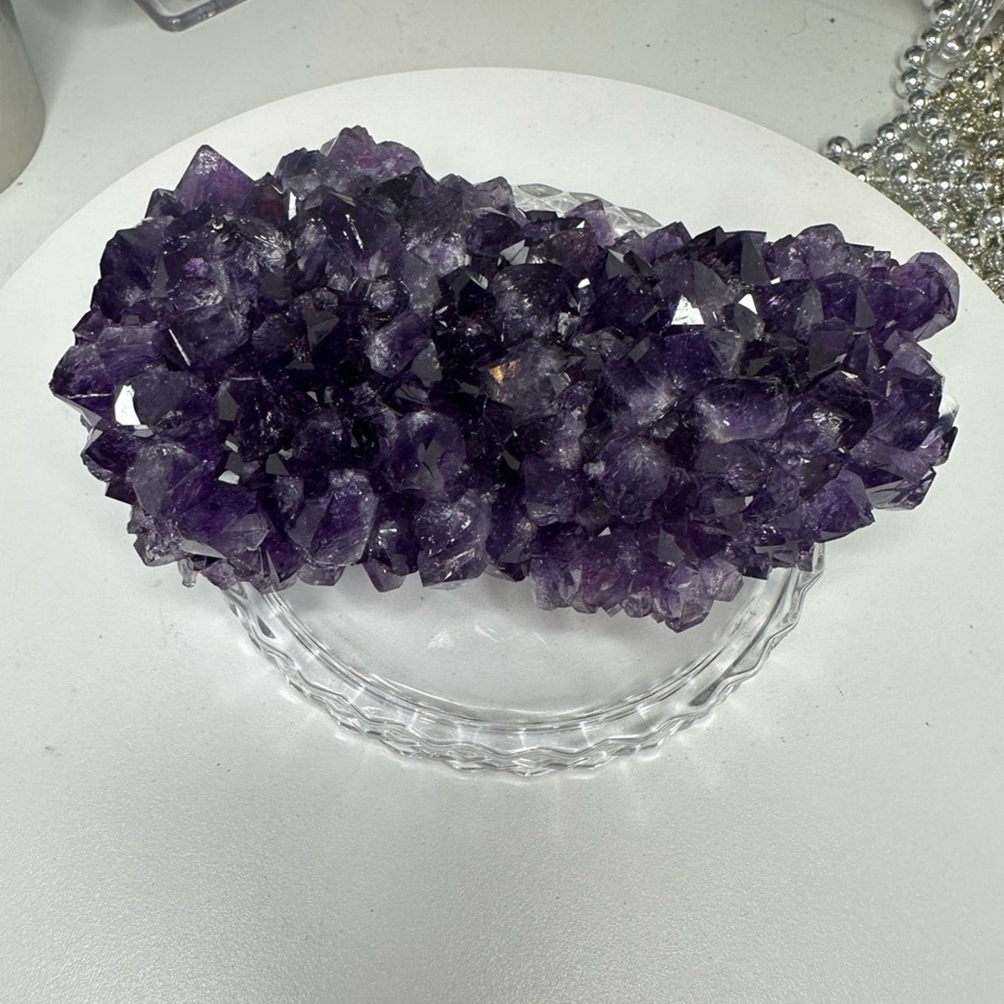 Amethyst Raw Cluster Gorgeous Small Points - AMYCLSDRK001