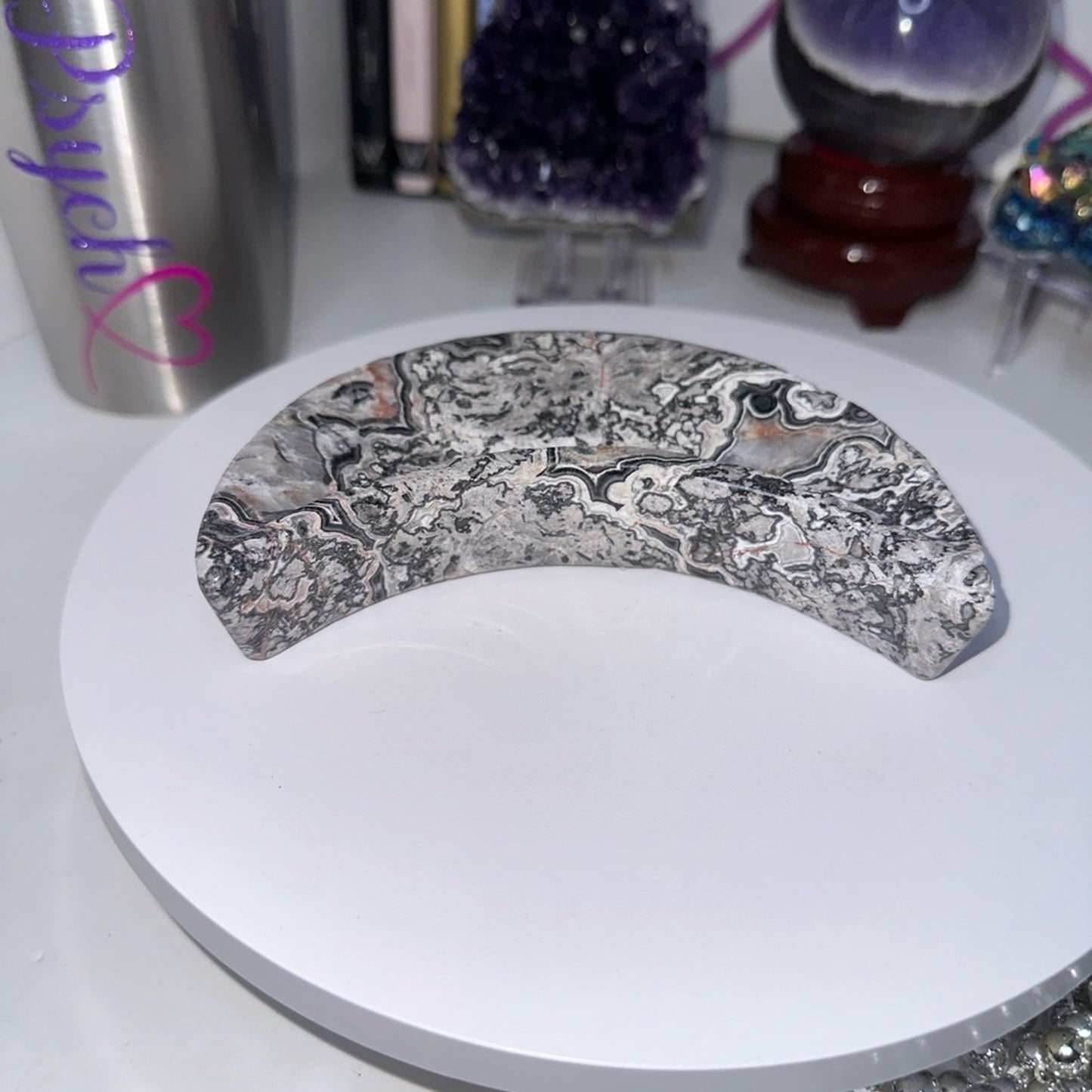 Picasso Jasper Crescent Moon Bowl - PIJASPERMOONBOWL - 362MM