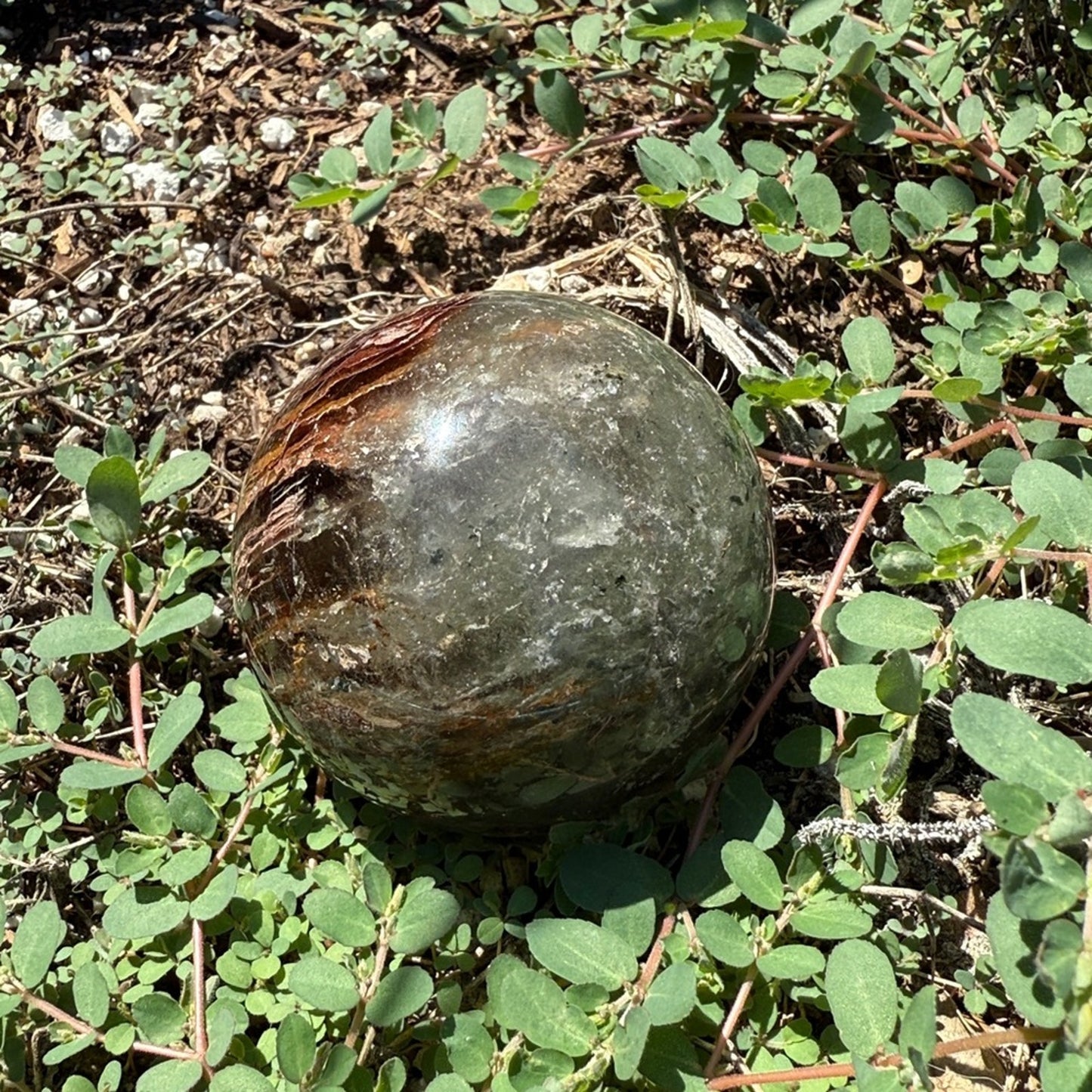Lodolite (Garden or Phantom Quartz) Crystal Sphere 59.9MM