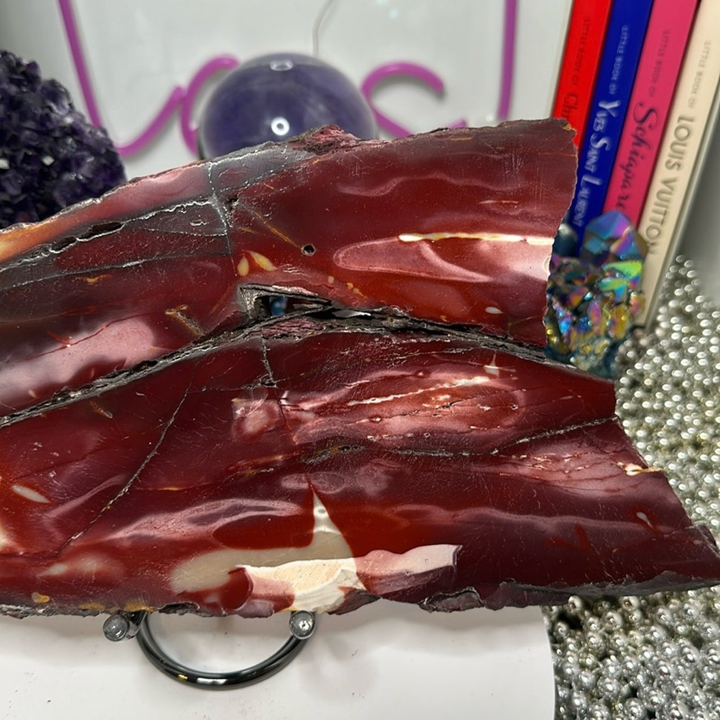 Mookaite Large slab - Purple Lavender combination! MOOKAITESLB-005