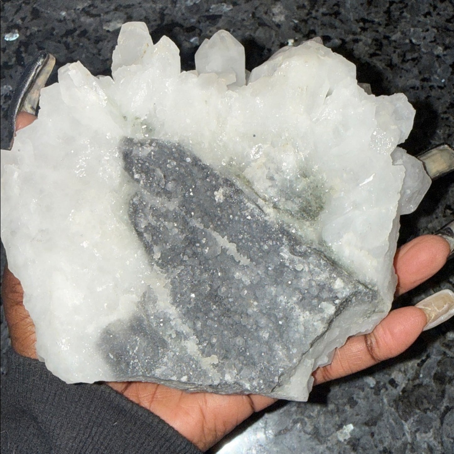 Quartz Calcite Cluster from India