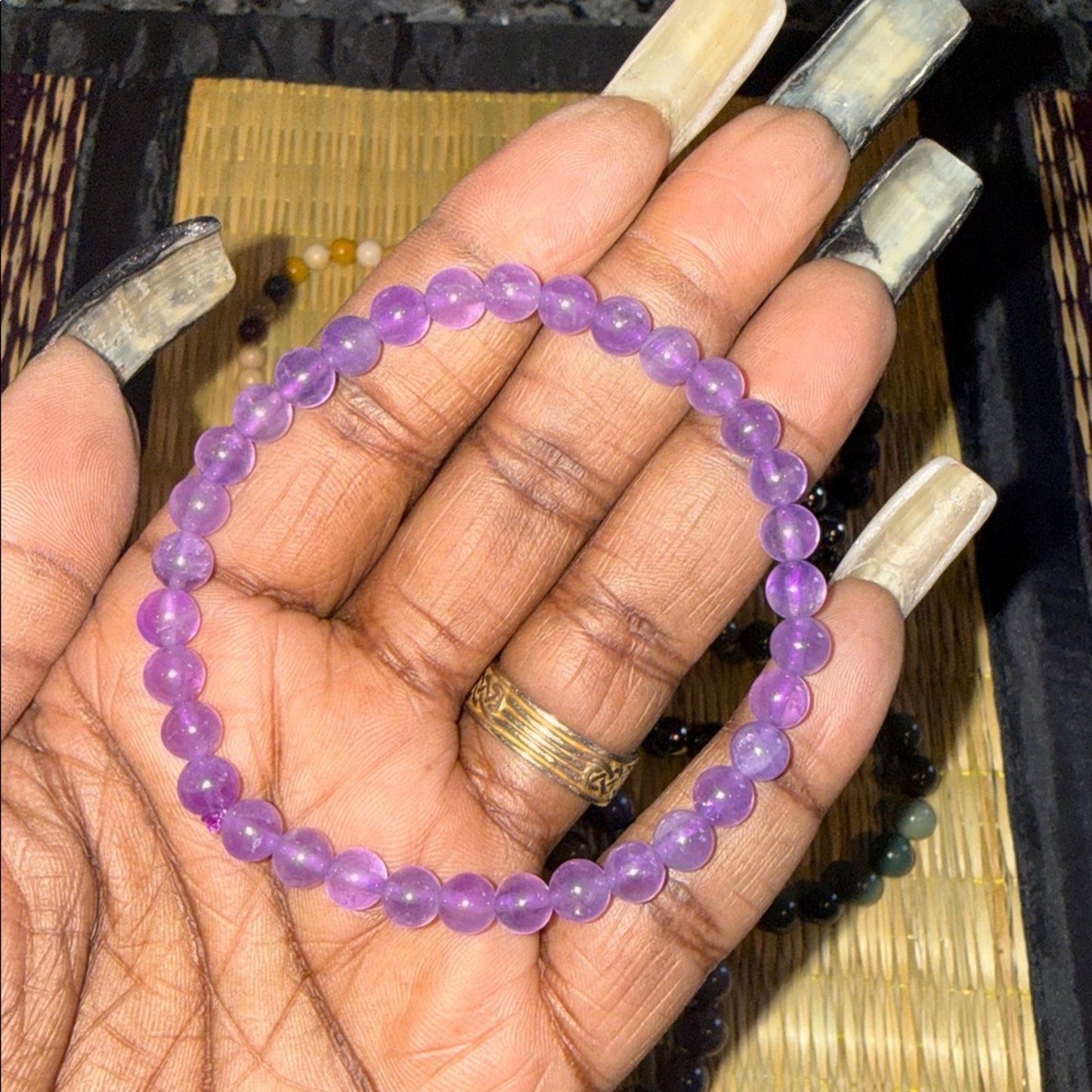 Crystal Beaded Bracelet Set of 7