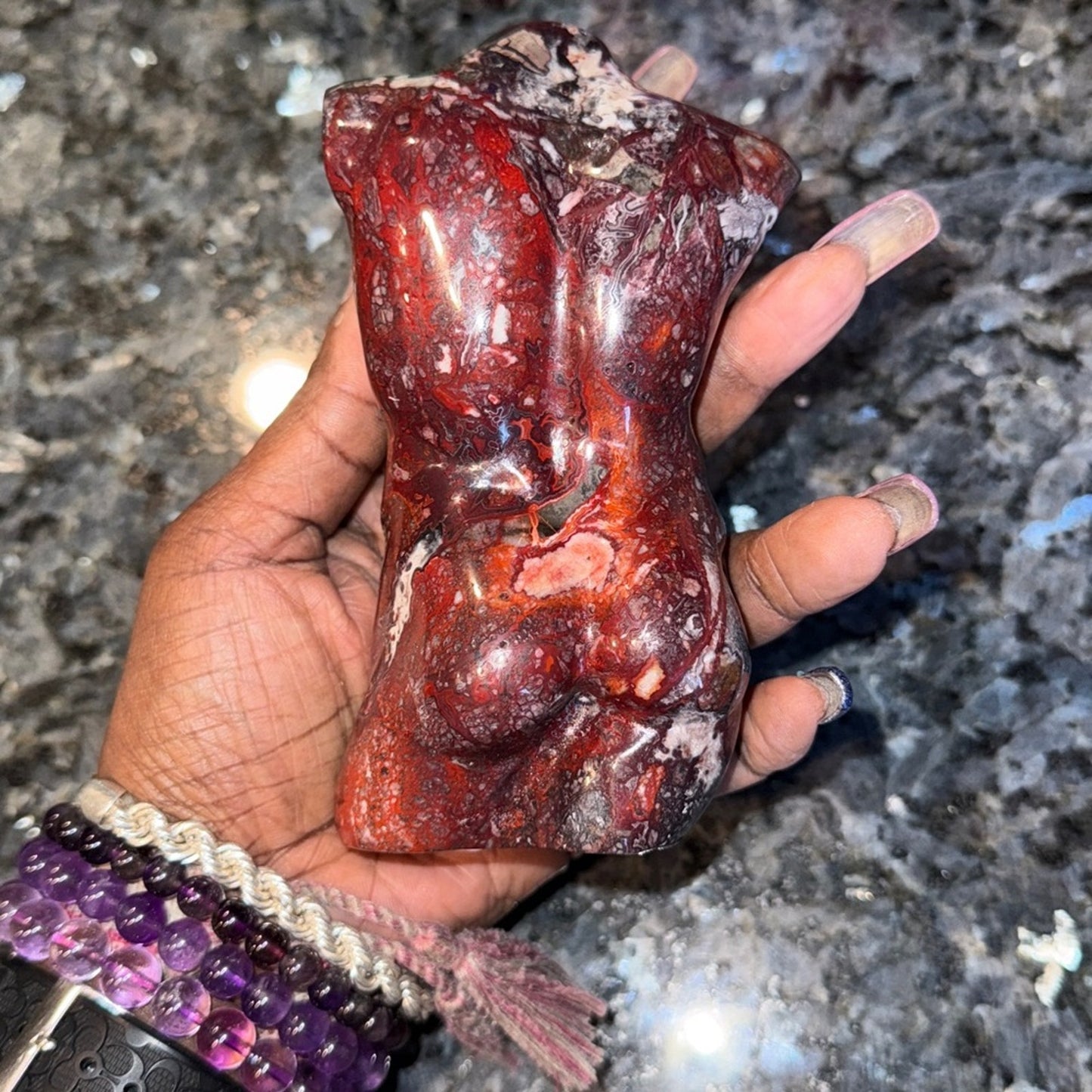 Male Body/Adonis/Homme Form - Mexican Lace Agate