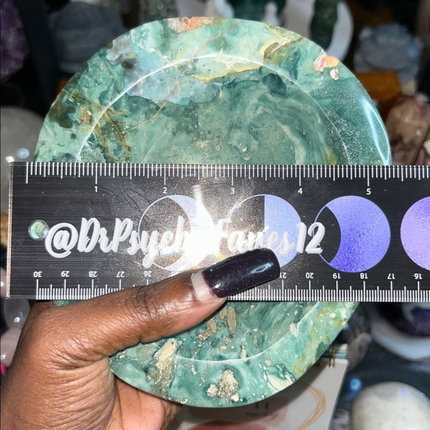 Moss Agate Bowl Large